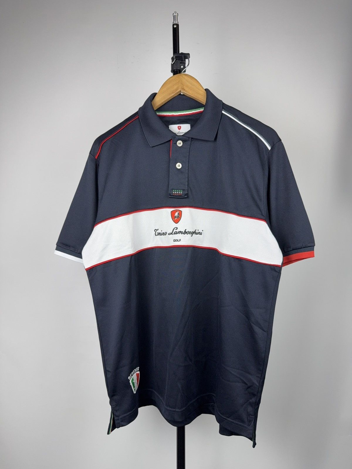 Tonino Lamborghini Luxury 00s Torino Lamborghini Racing Polo Spyder Edition Size US L / EU 52-54 / 3 - 1 Thumbnail