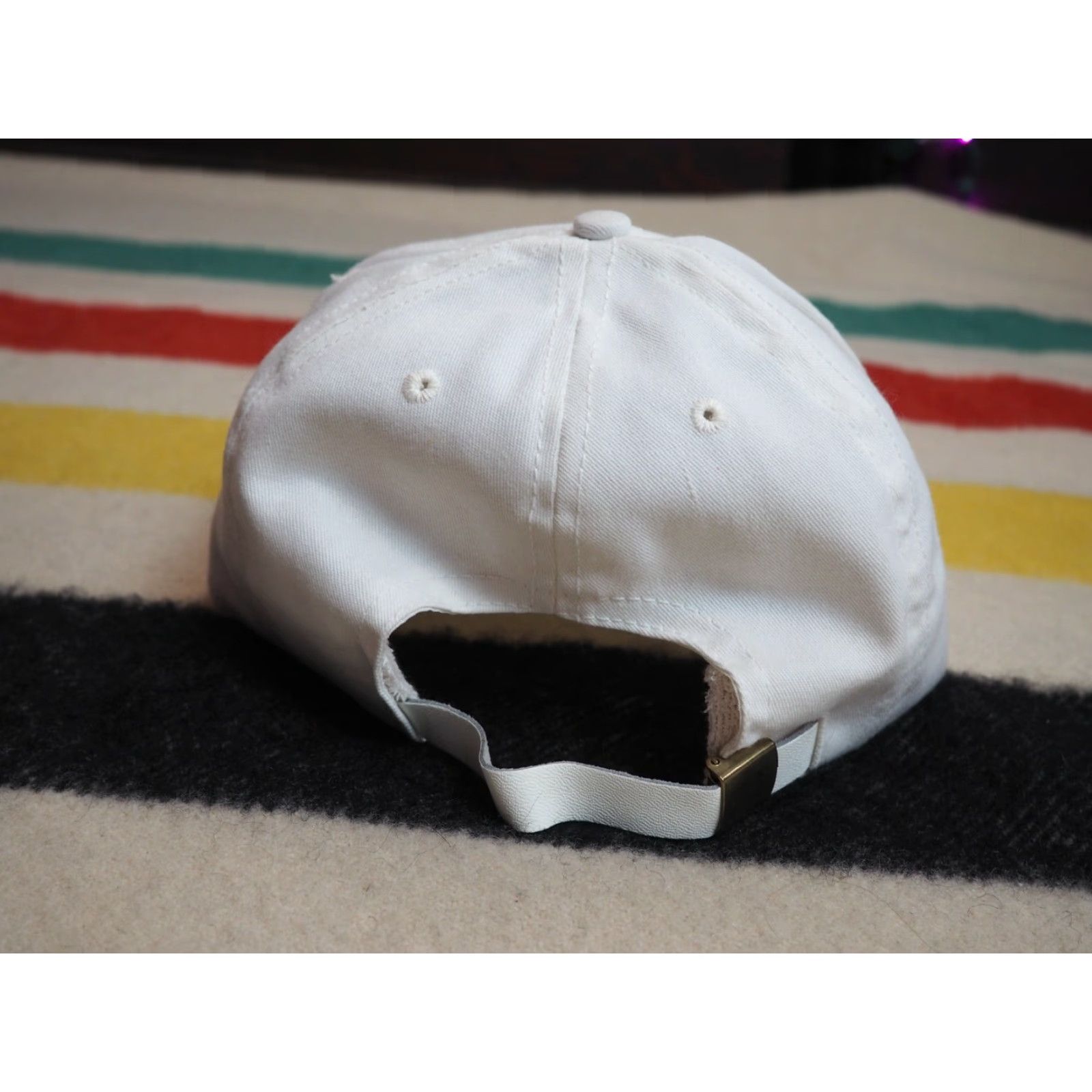 Vintage VINTAGE UAW Chrysler Cars Auto Workers USA Made White Hat Cap OSFM EUC Size ONE SIZE - 5 Thumbnail