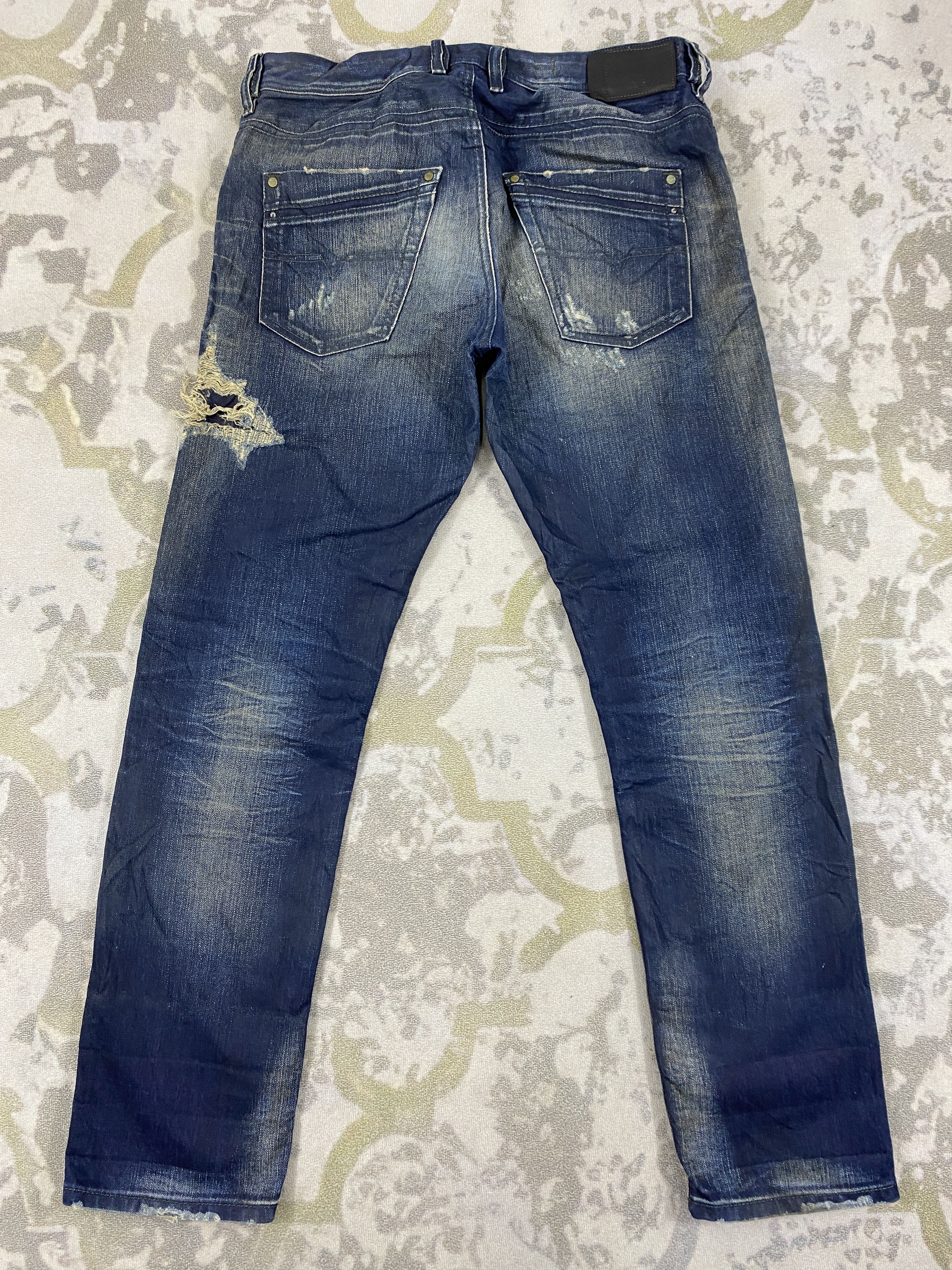 Vintage Distressed Blue Vintage Diesel Jeans 33x29.5 Denim- JN3801 Size US 33 - 2 Thumbnail