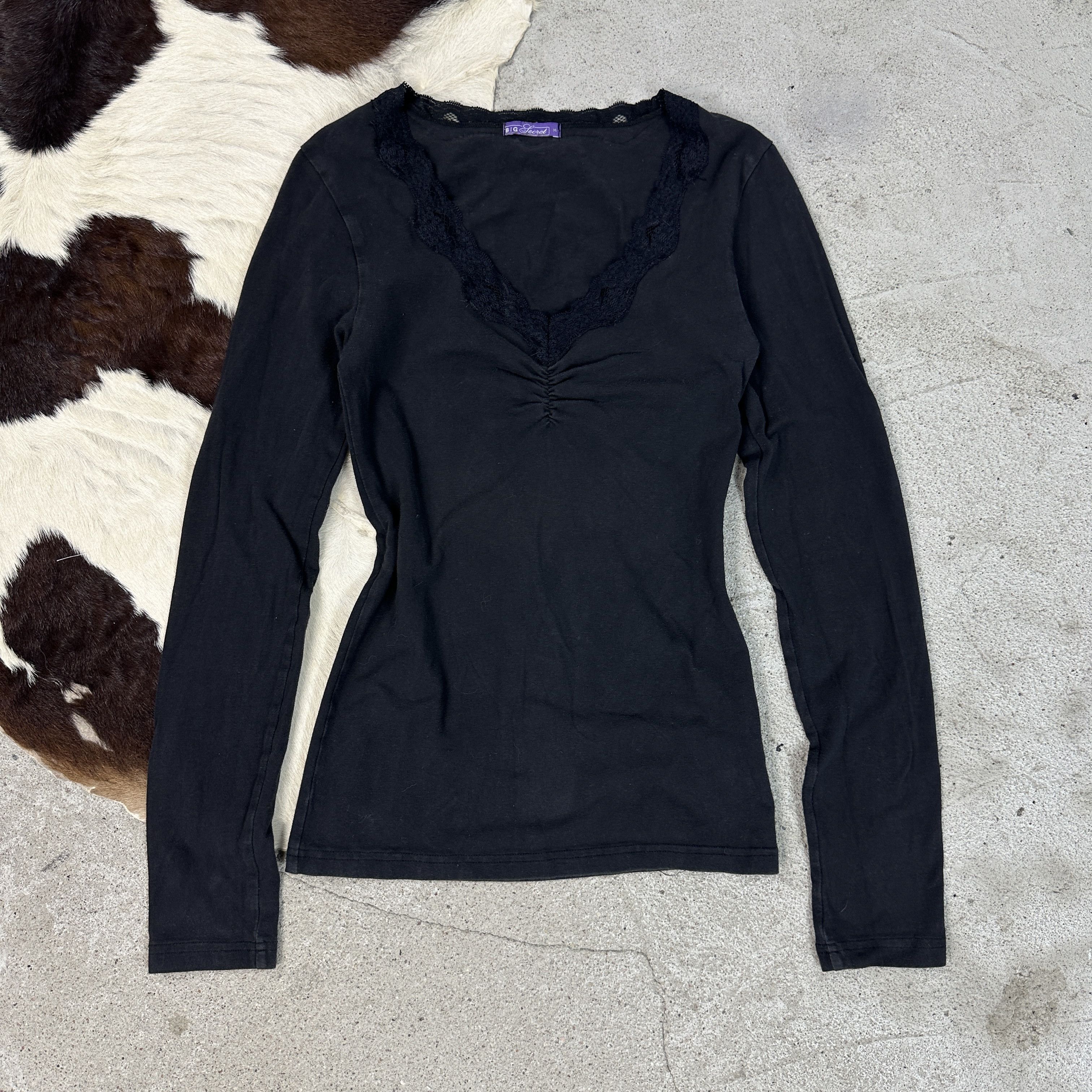 Vintage Vintage Avant Garde Opium Fitted Ruching 00s Longsleeve Size M / US 6-8 / IT 42-44 - 2 Thumbnail