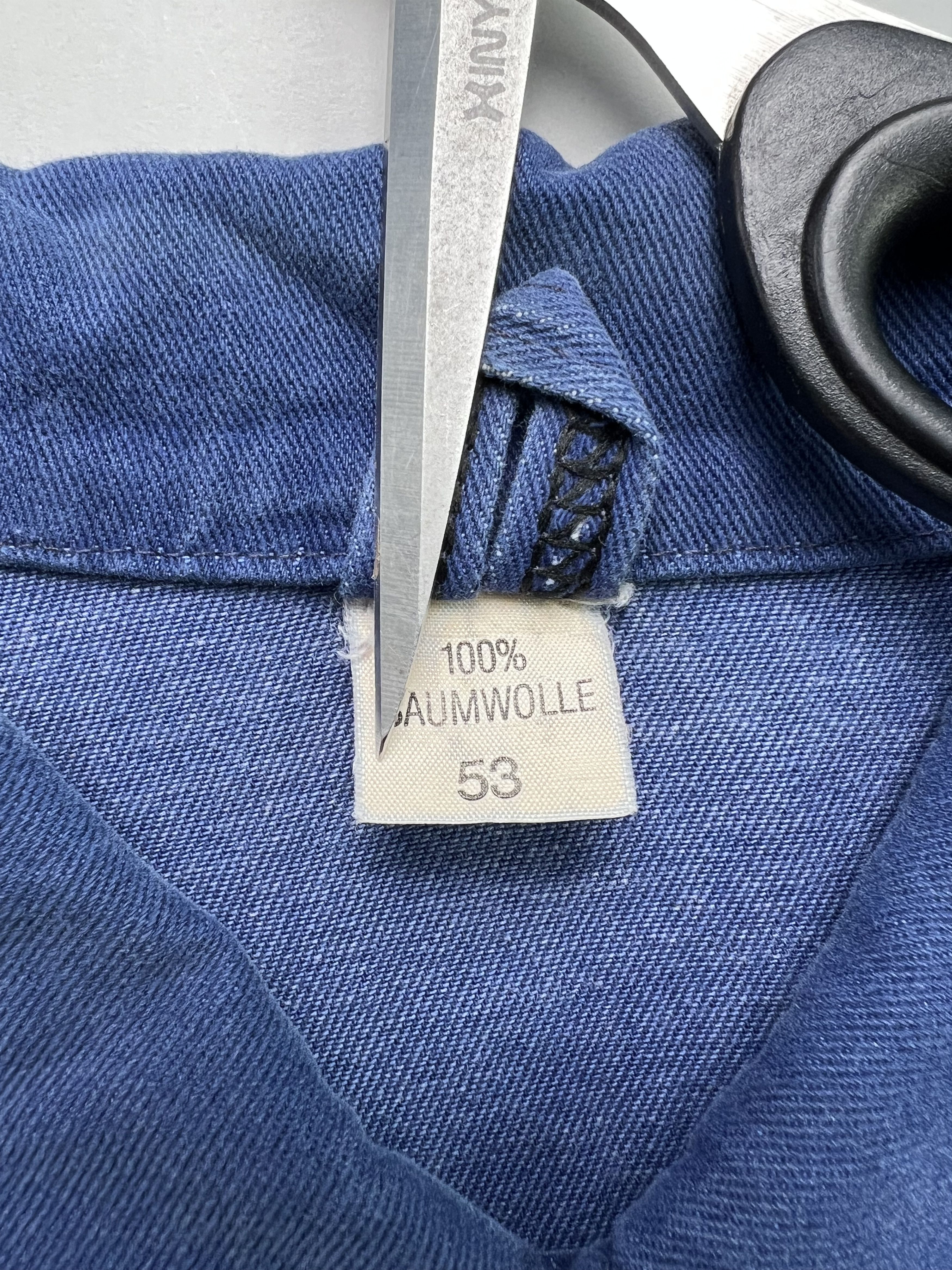 Vintage French Work Chore Jacket Vintage Bleu De Travail Size US M / EU 48-50 / 2 - 3 Thumbnail