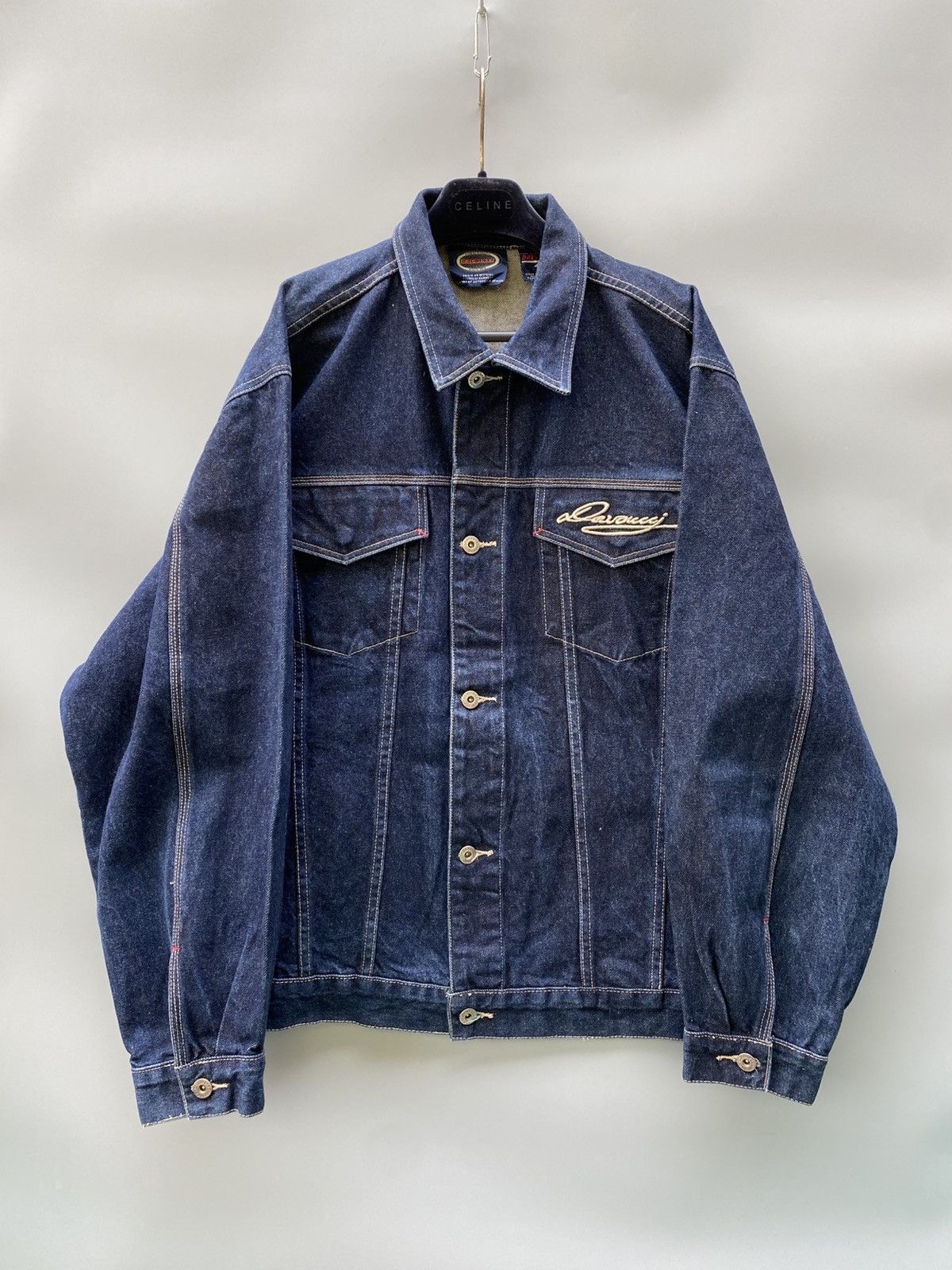 Vintage 90s Davoucci Vintage Hip hop Denim Jacket Size US XL / EU 56 / 4 - 1 Thumbnail