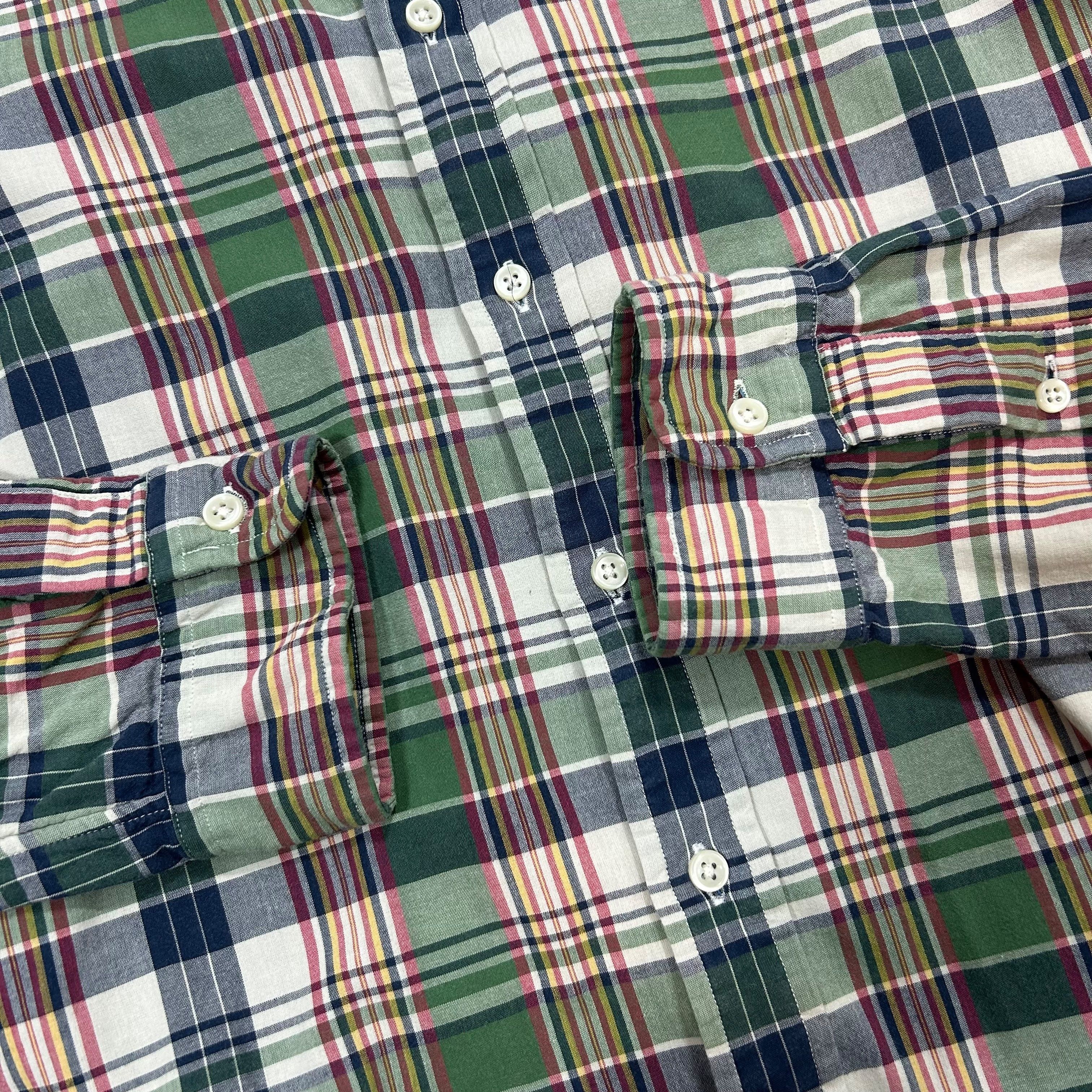 Polo Ralph Lauren Polo Ralph Lauren Green Check Lined Shirt Cotton M Size US M / EU 48-50 / 2 - 4 Thumbnail