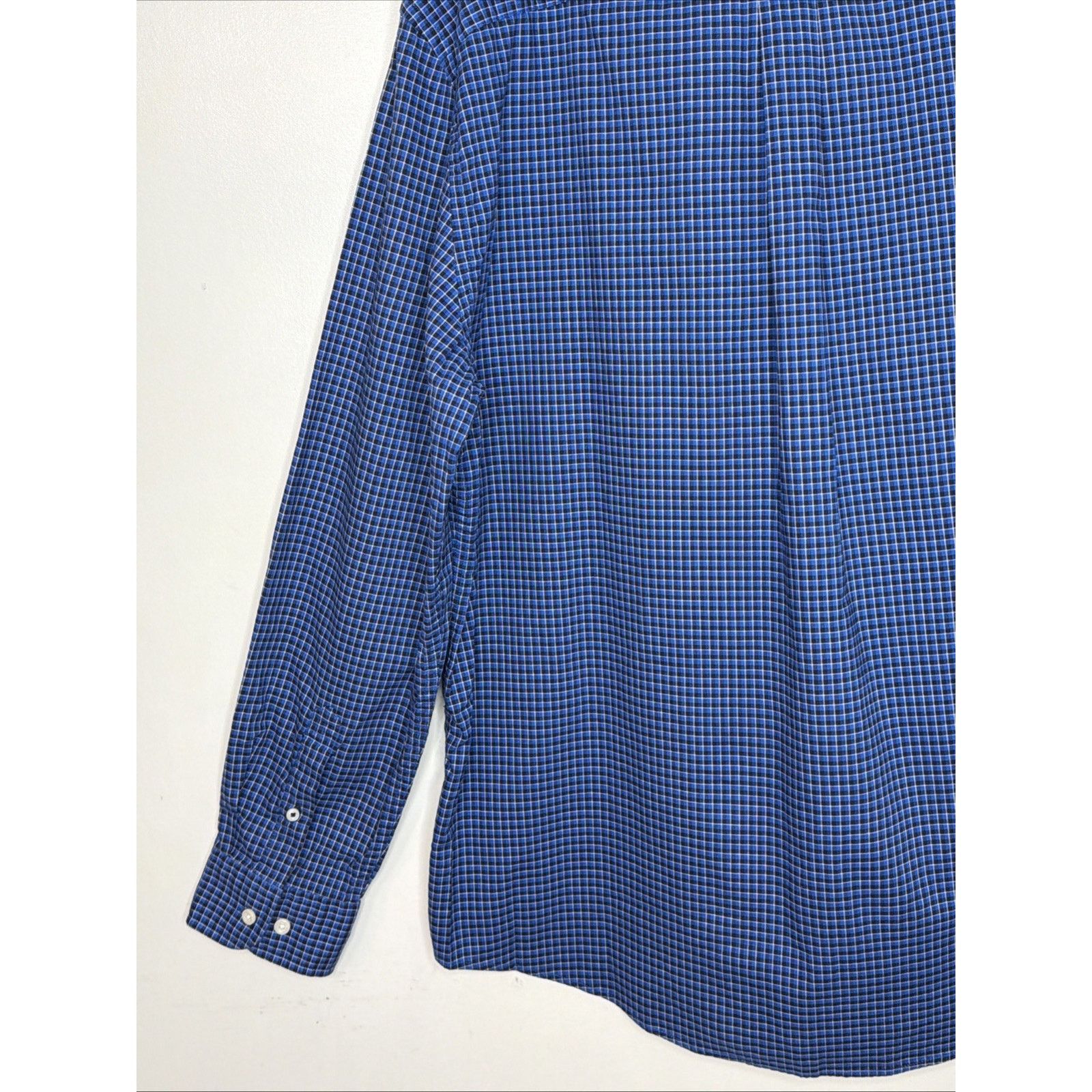 Tommy Hilfiger Tommy Hilfiger Classic Fit Micro Check XL Cotton Blue Size US XL / EU 56 / 4 - 10 Thumbnail