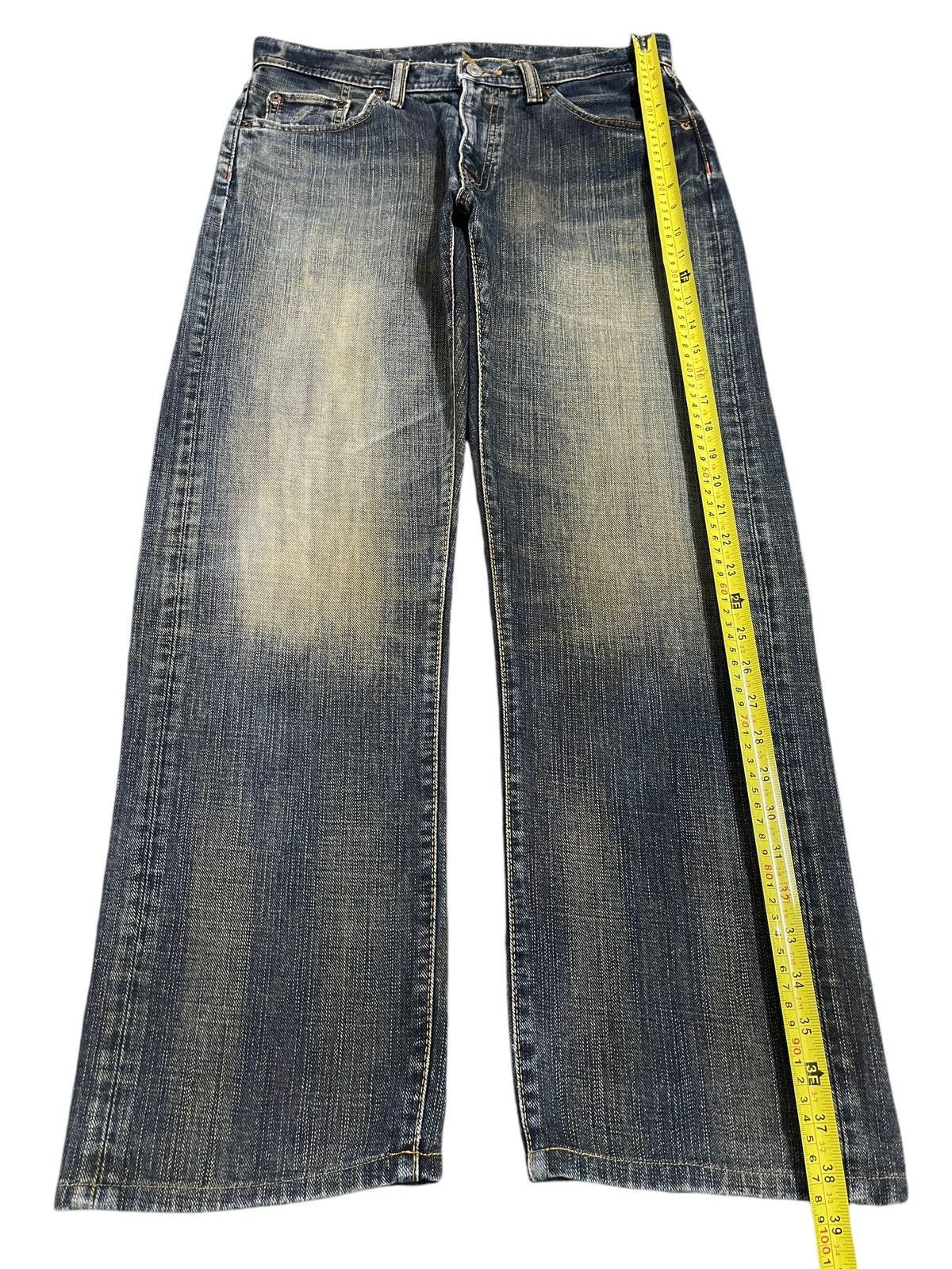 Full Count & Co. Vintage Japanese Brand Blue Faded Wash Style Baggy Jeans Size US 31 - 12 Thumbnail