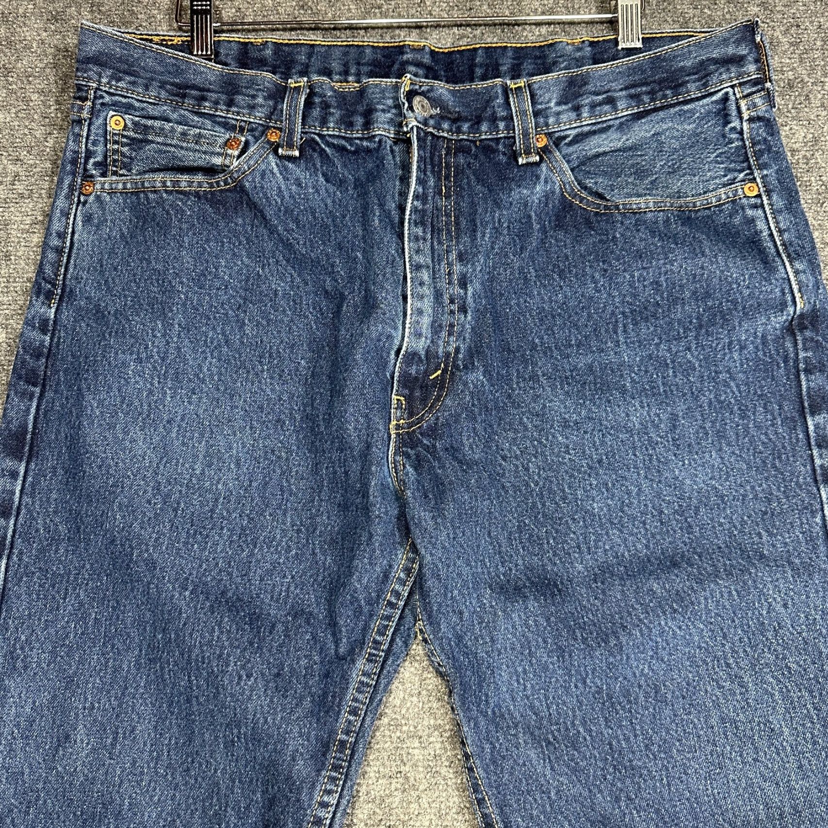 Levi's Levis 505 Jeans Mens 38 Medium Wash Cotton 5 Pocket Straight Leg Shirt Hat? Size US 38 / EU 54 - 3 Thumbnail