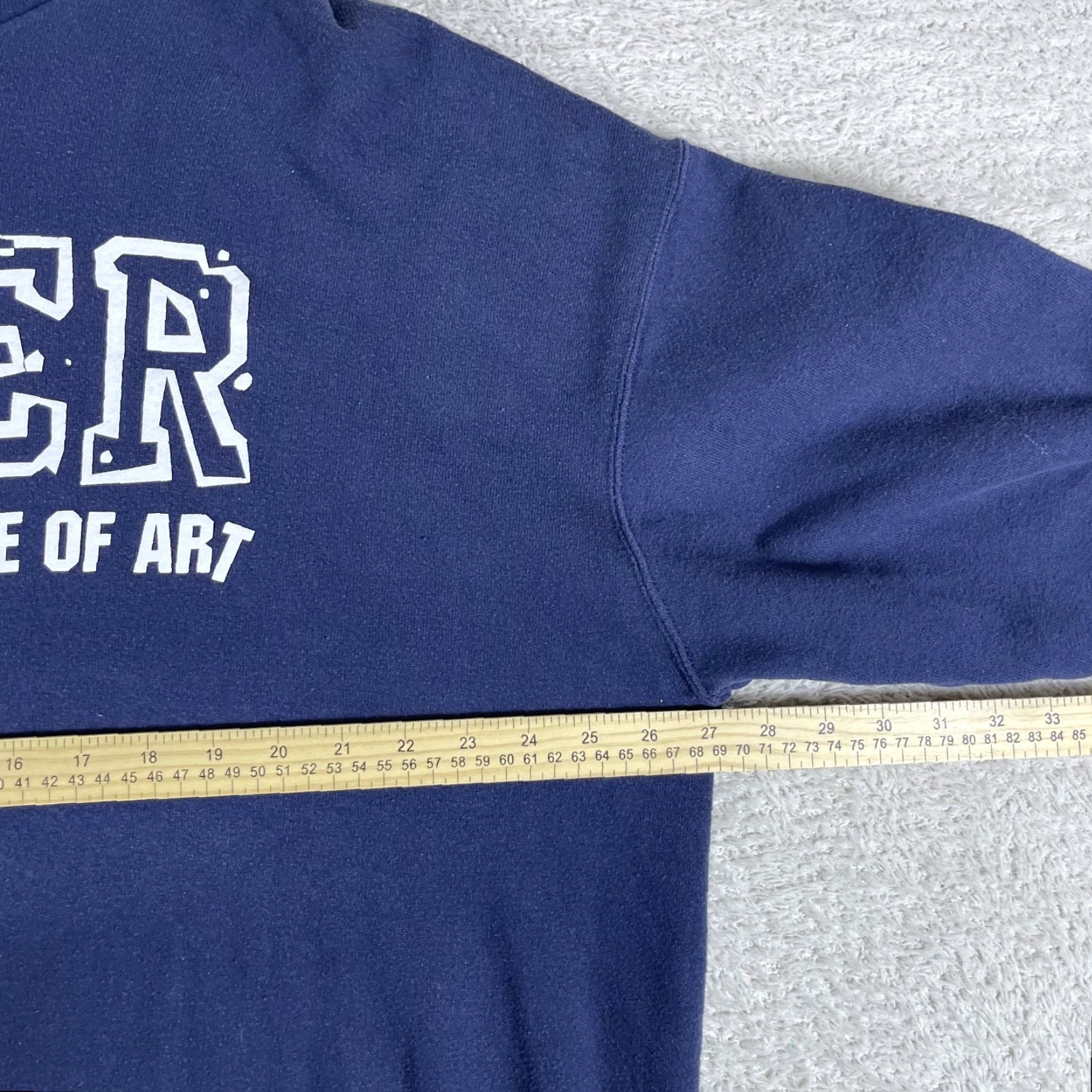 Lee VINTAGE Paier College of Art Hoodie Sweatshirt Adult XL Blue 90s Y2K Men Pullover Graphic Print Sweatshirt Size US XL / EU 56 / 4 - 6 Thumbnail