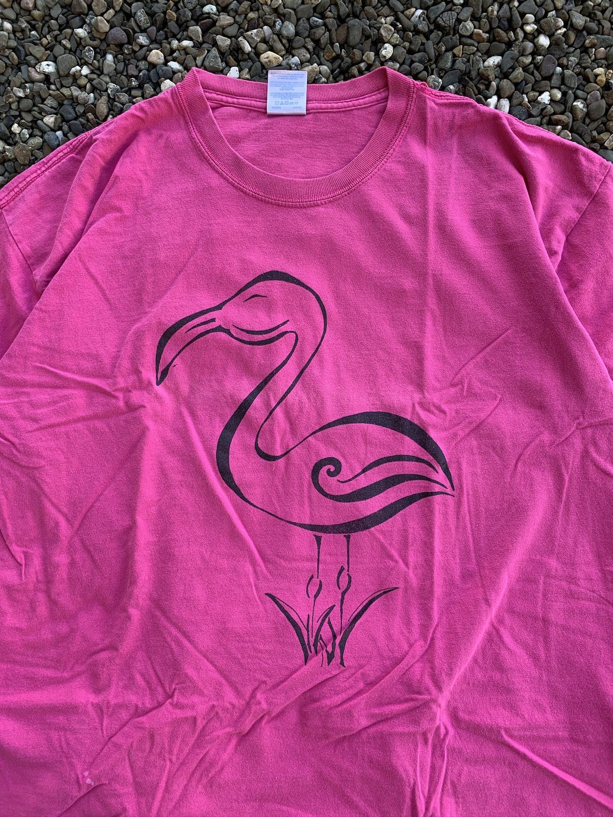Vintage Vintage Y2k Pink Flamingo Graphic T-Shirt Size US XL / EU 56 / 4 - 2 Thumbnail