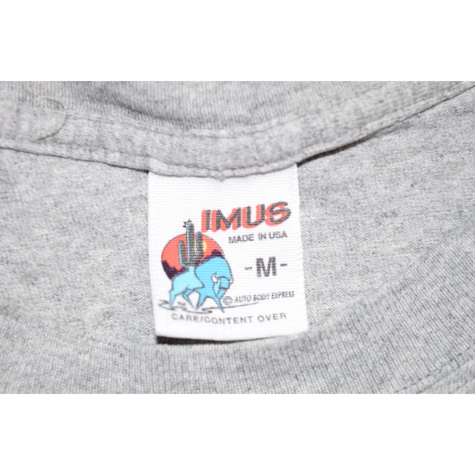 Vintage VINTAGE IMUS AUTOBODY CLASSIC SHIRT Men M Gray 1990s Bull Logo 90s IMUS Autobody United States Made Rare Shirt Size US M / EU 48-50 / 2 - 3 Thumbnail