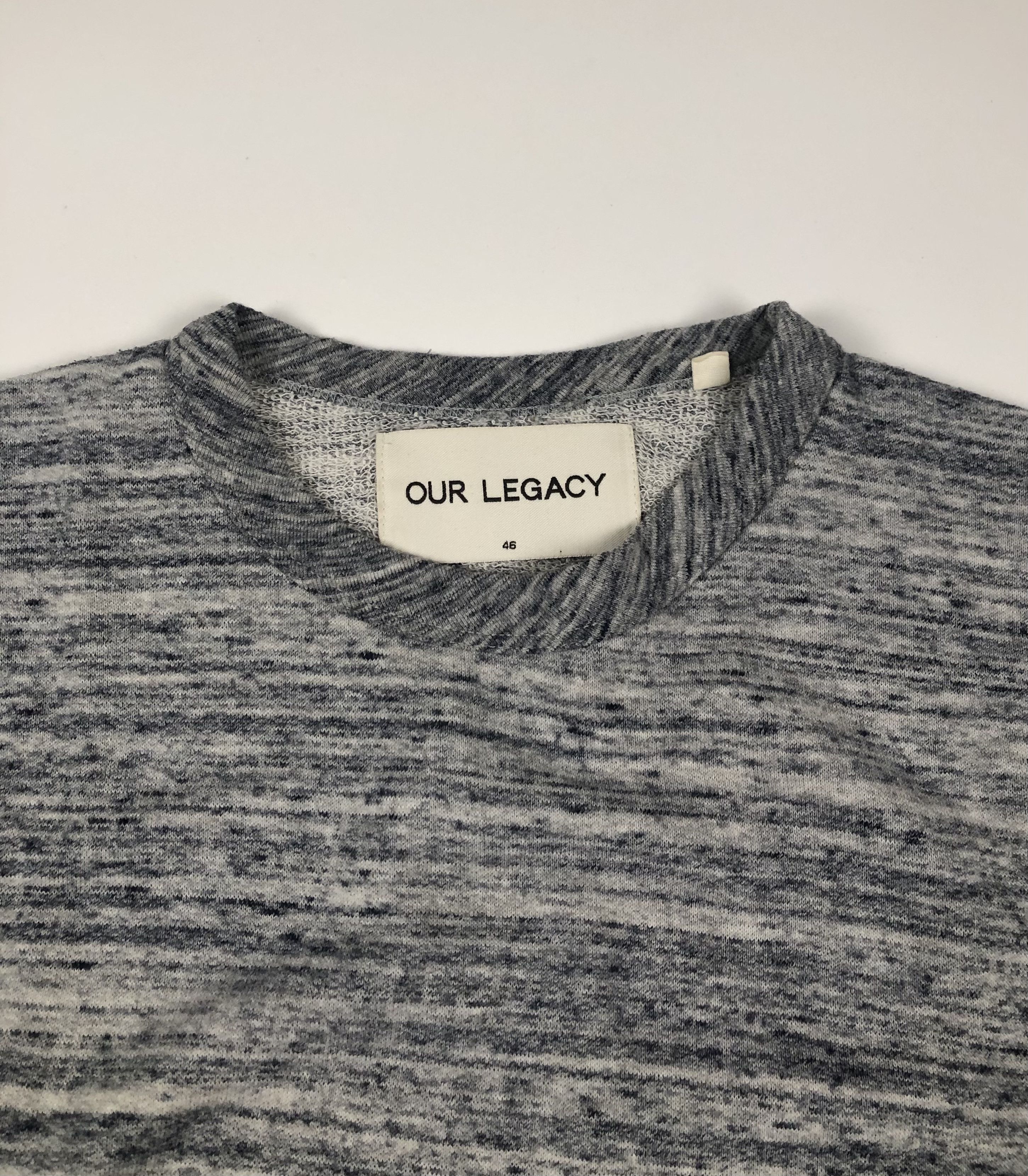 Our Legacy Our Legacy Blue Grey Melange Tee Size US S / EU 44-46 / 1 - 3 Thumbnail