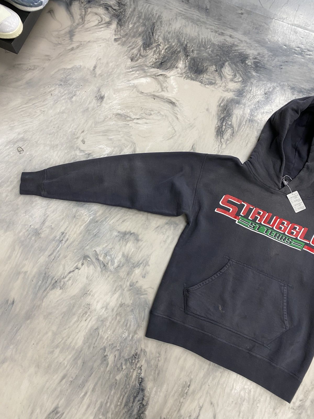 DENIM TEARS × Saint Michael Saint Michael x Denim Tears struggle hoodie black large Size US L / EU 52-54 / 3 - 3 Thumbnail