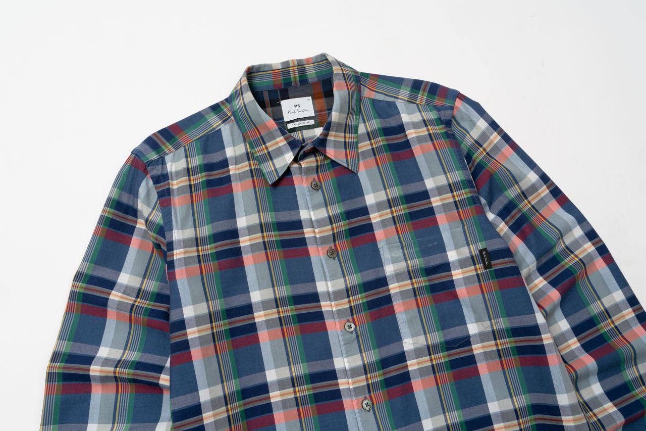 Paul Smith 🔵PS PAUL SMITH Tailored Fit Checked Plaid Shirt Size US M / EU 48-50 / 2 - 6 Thumbnail