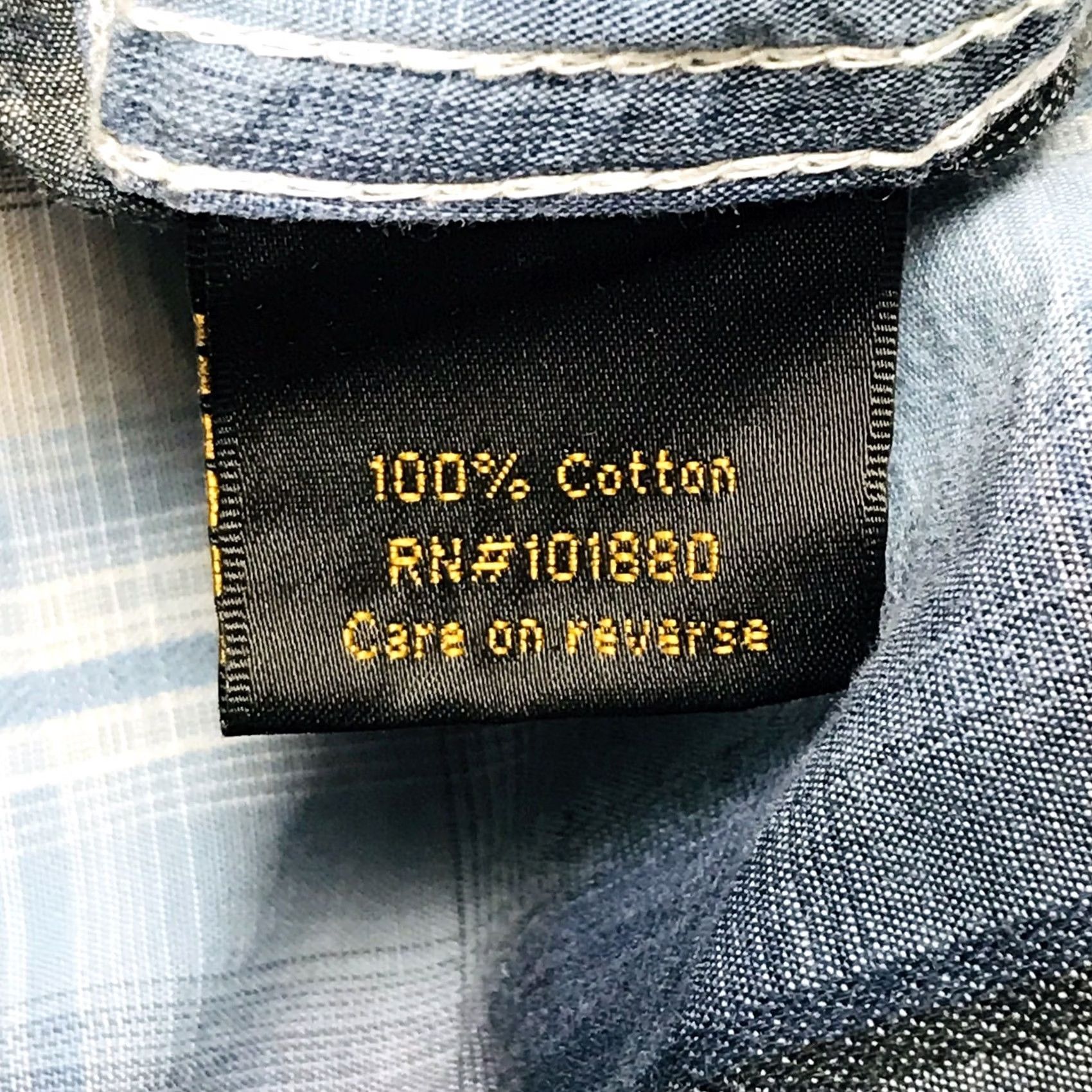 Vintage VINTAGE Helix Men Blue Plaid Western Athletic Fit Snap Button-Up Long Sleeve Shirt 2XL Mens Size US XXL / EU 58 / 5 - 4 Thumbnail