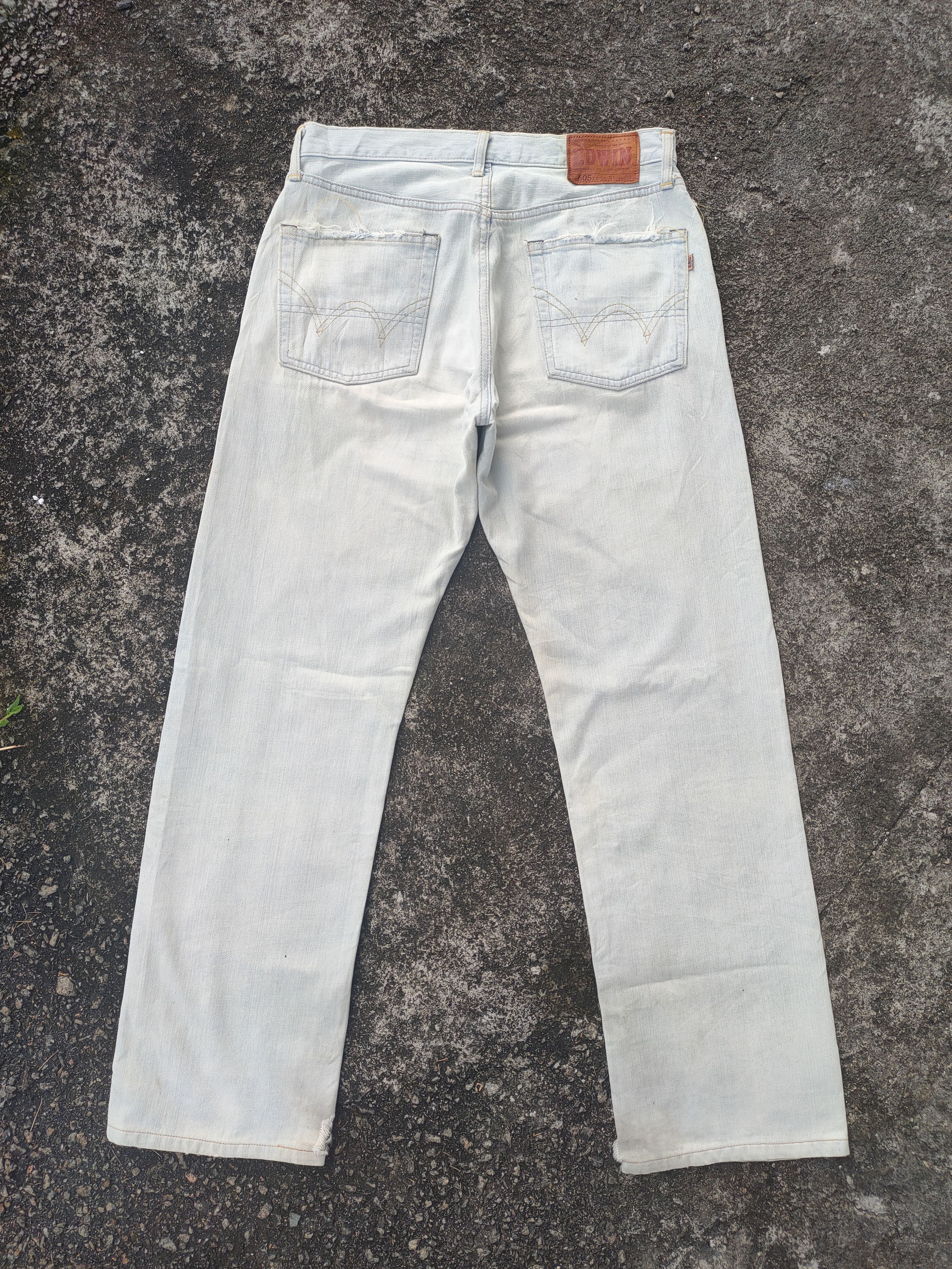 Edwin × Jean × Vintage VINTAGE EDWIN FADED LIGHT BLUE ORANGE TAG JEAN DENIM PANTS Size US 33 - 8 Thumbnail