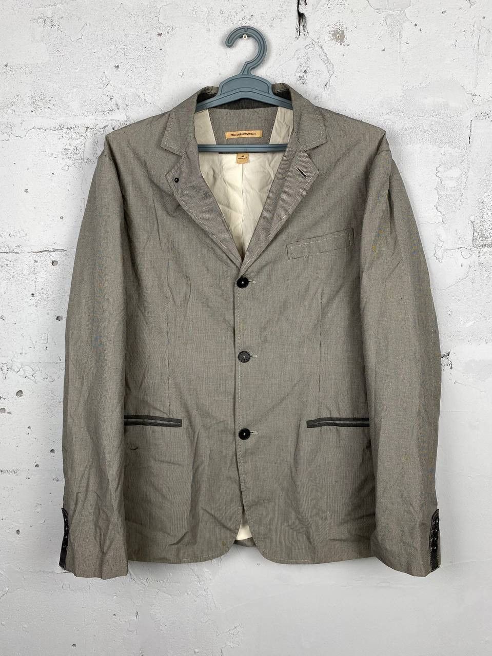 John Varvatos John Varvatos USA Check Cotton Light Blazer Jacket Size US L / EU 52-54 / 3 - 2 Thumbnail