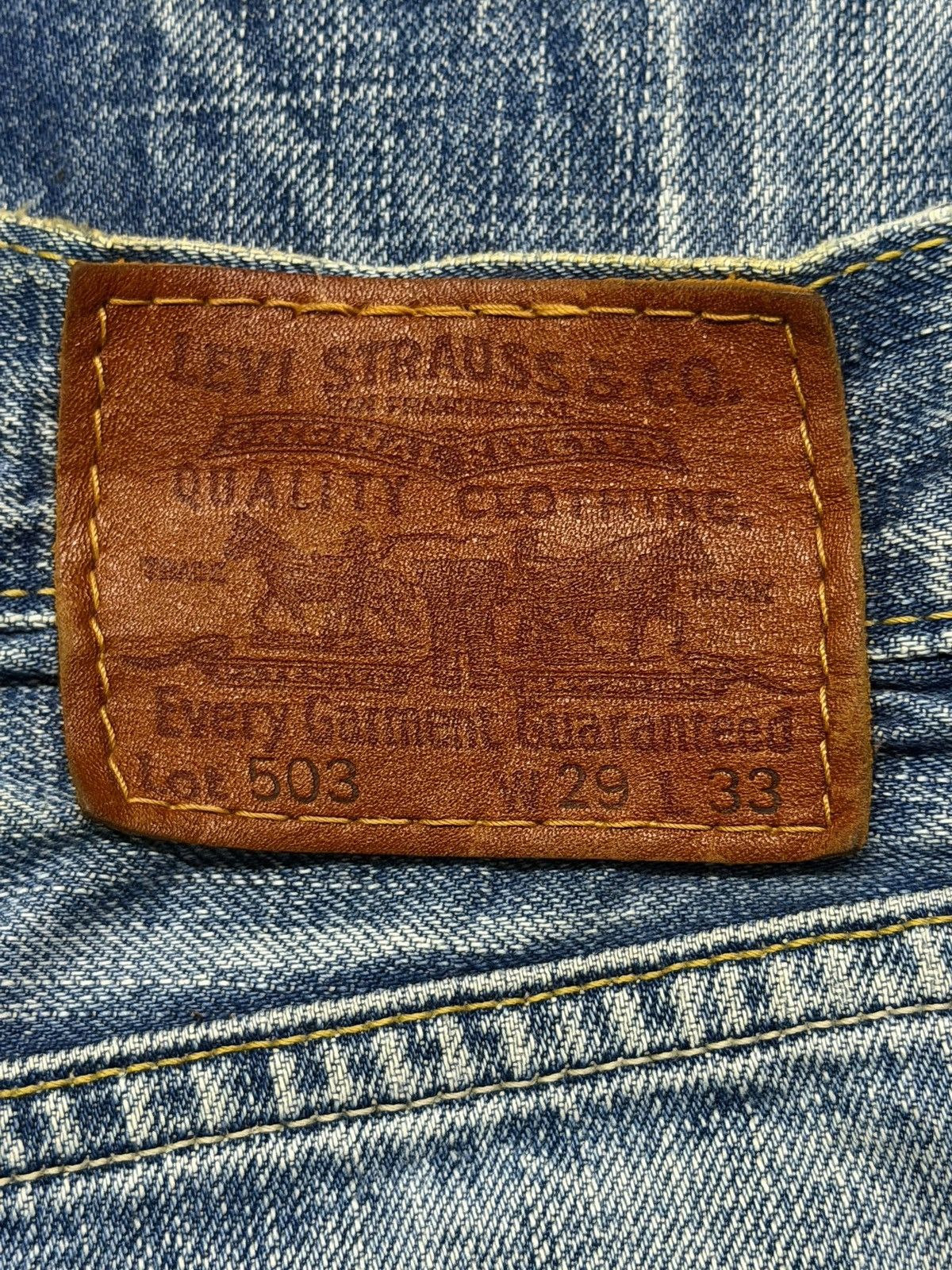 Levi's Vintage 00s Levi’s 503 Vintage Faded Denim Jeans Y2K W29 Size US 29 - 12 Thumbnail
