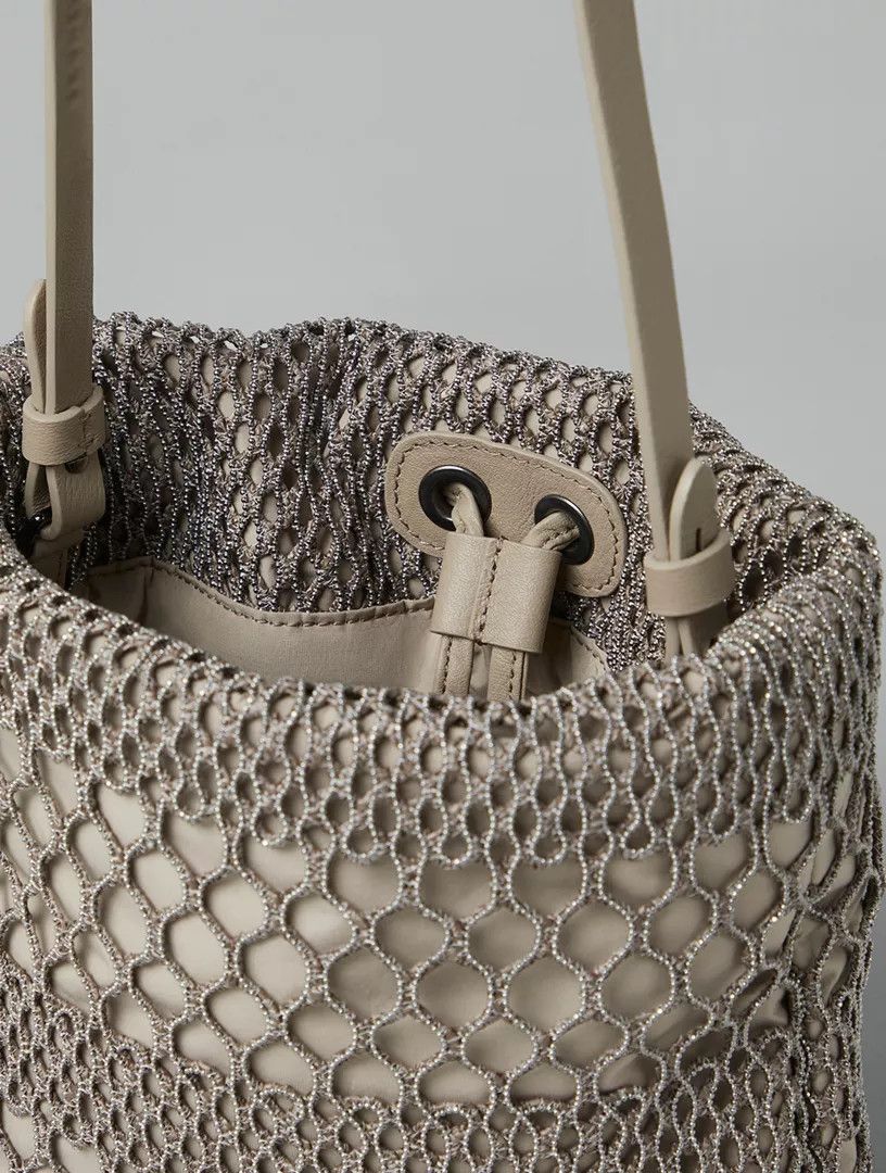 Brunello Cucinelli o1la1rc1a0425 Size: OS/Shoulder Strap Bag in Beige Size ONE SIZE - 5 Thumbnail