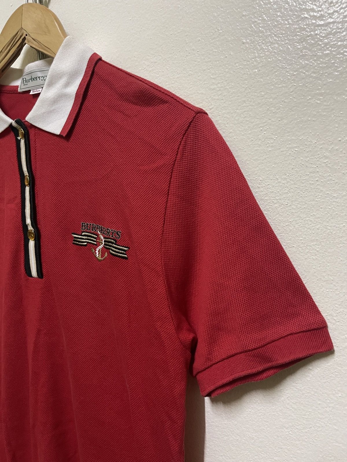 Burberry × Vintage Burberrys Polo Red Size US M / EU 48-50 / 2 - 4 Thumbnail