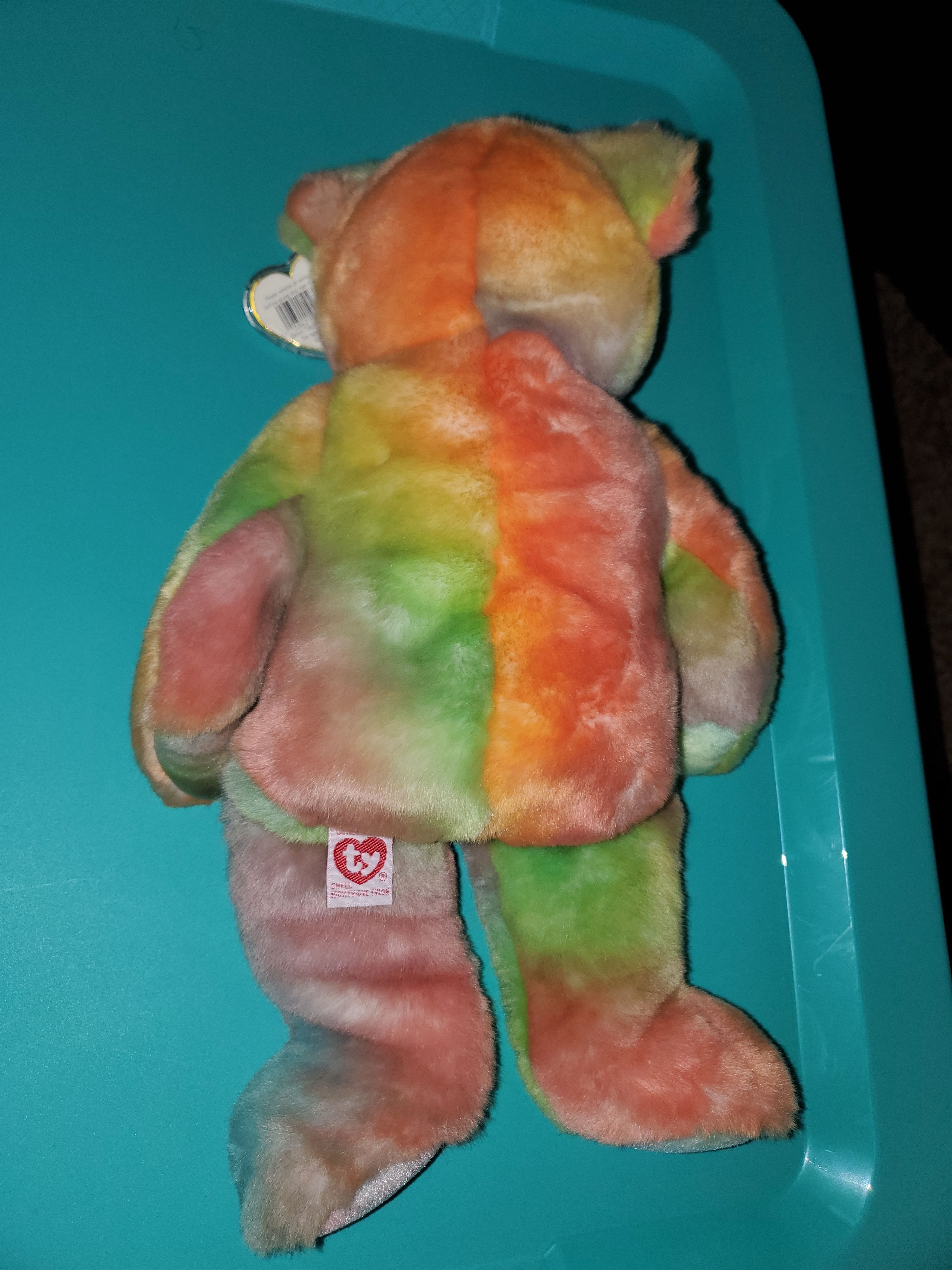 Vintage Vintage w/ tag! Tie-Dye Peace Beanie Baby (14") Size ONE SIZE - 4 Thumbnail