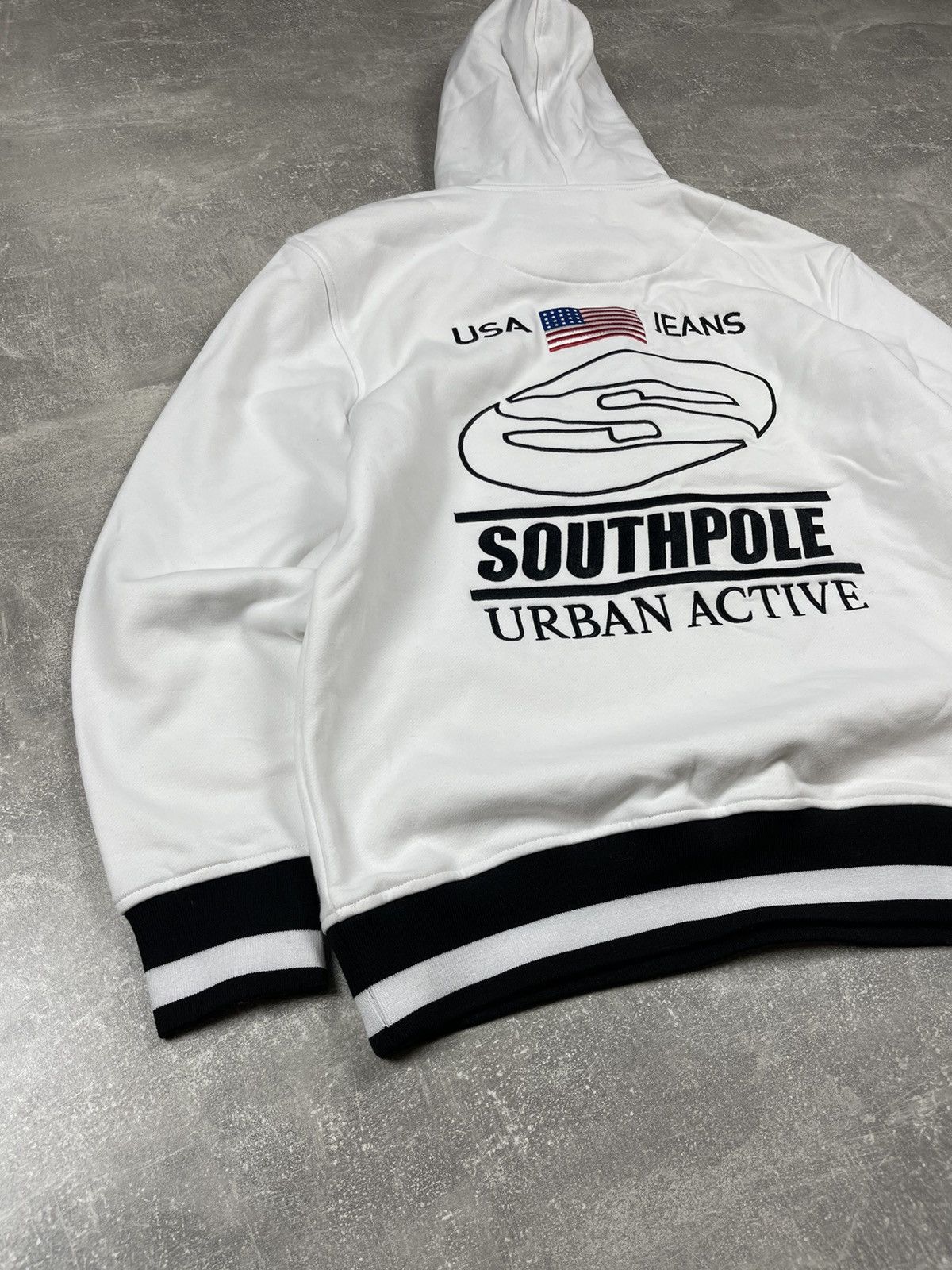 Southpole × Vintage Southpole NWT USA Big Logo White Y2K 00s Vintage Hoodie Size US L / EU 52-54 / 3 - 3 Thumbnail