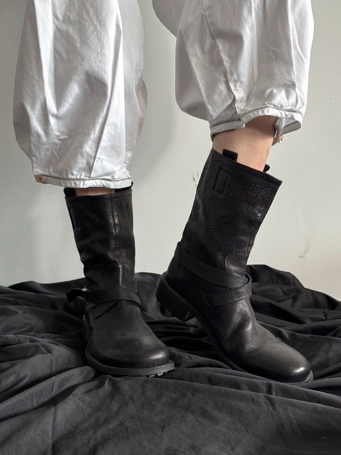 Other Italian Brand Cowhide Strap Boots Size 41 Near New Size US 8 / EU 41 - 4 Thumbnail