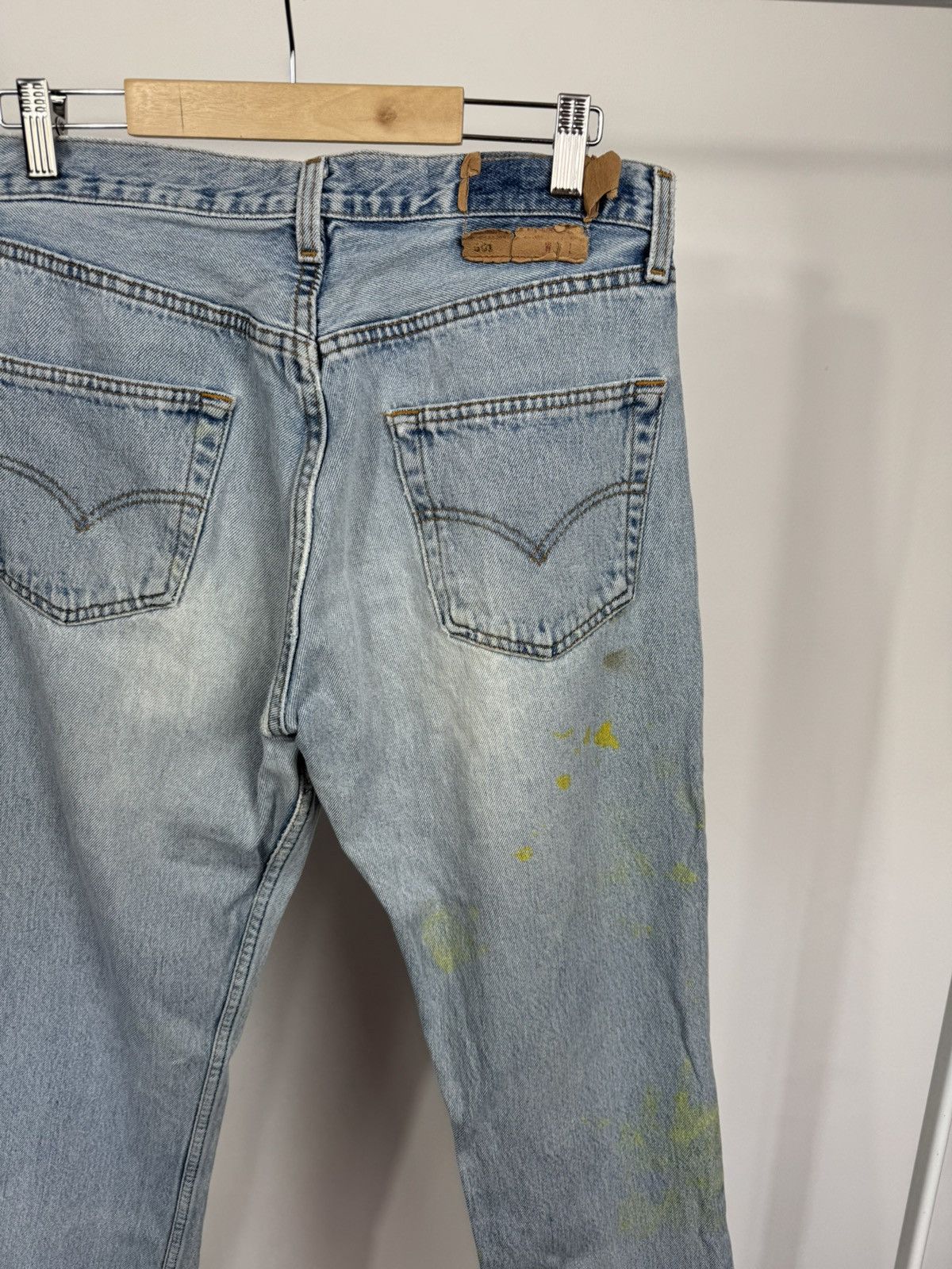 Levi's Levi’s Made in USA Distressed Light Blue Jeans Vintage W31 Size US 31 - 3 Thumbnail
