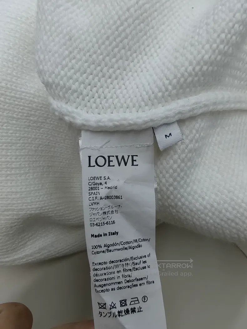 Loewe Loewe White Fleece Colorful Logo Crewneck Sweater Size M / US 6-8 / IT 42-44 - 4 Thumbnail