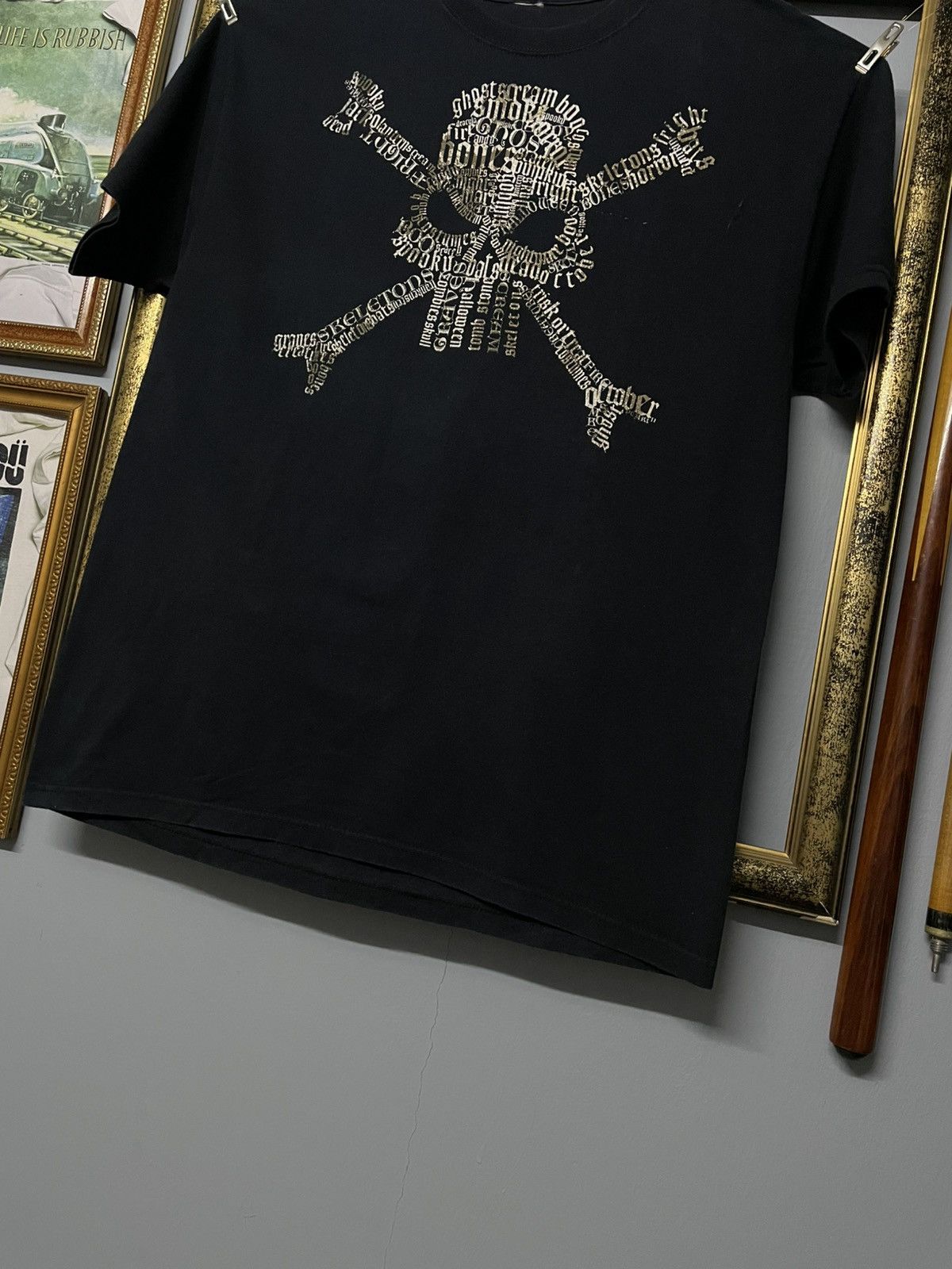 Vintage Vintage 1990s Ghost Scream Art Skull Big Print Photo Tshirt Size US L / EU 52-54 / 3 - 4 Thumbnail