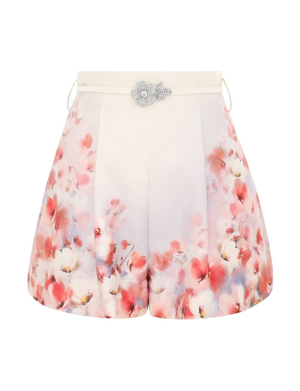 Zimmermann oc11z0226 Crush Flat Front Shorts In Multicolor Size 26" / US 2 / IT 38 - 1 Thumbnail