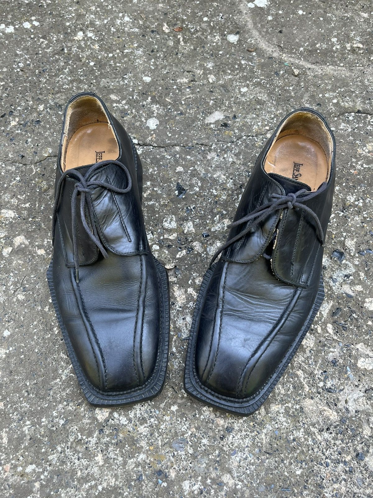 Other Avant Garde Square Sole Balenciaga Style Leather Shoes Opium Size US 10 / EU 43 - 7 Thumbnail
