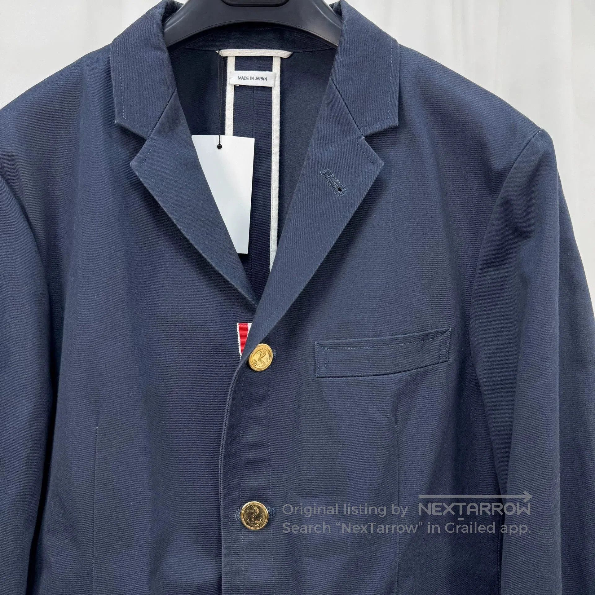 Thom Browne Thom Browne Gold Button Stripe Blazer. Size US S / EU 44-46 / 1 - 3 Thumbnail