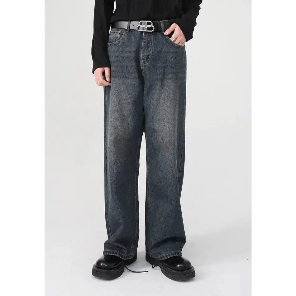 Japanese Brand Retro loose straight leg jeans Size US 32 / EU 48 - 1 Thumbnail