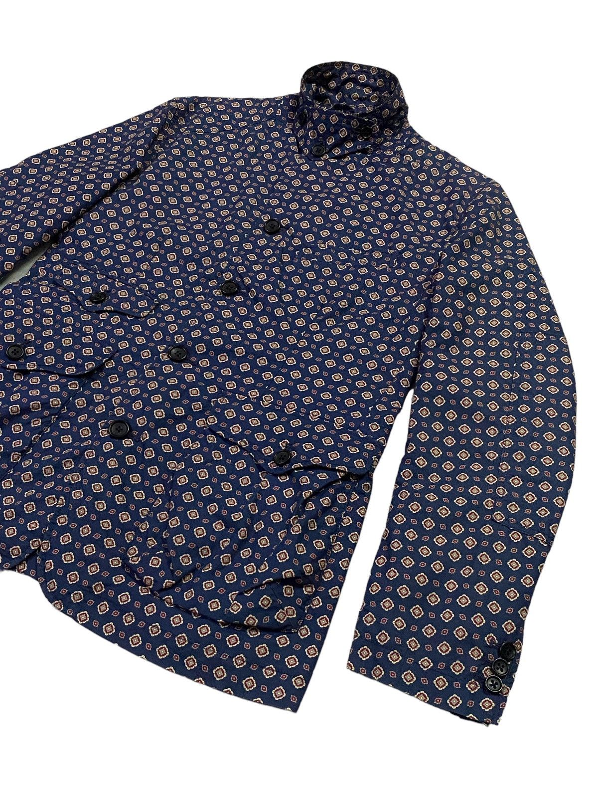 Engineered Garments Engineered Garments Navy Floral Multi-Pocket Jacket/Blazer Size S / US 4 / IT 40 - 15 Thumbnail