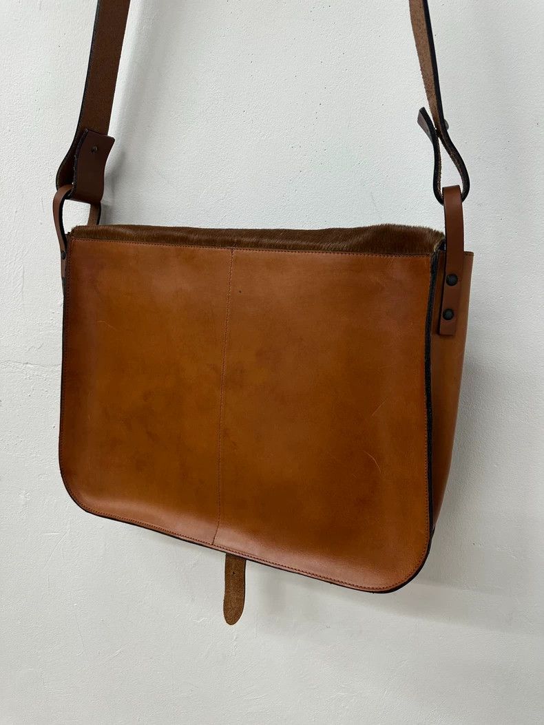 Dries Van Noten Dries van noten Horse hair leather briefcase cross body bag Size ONE SIZE - 4 Thumbnail