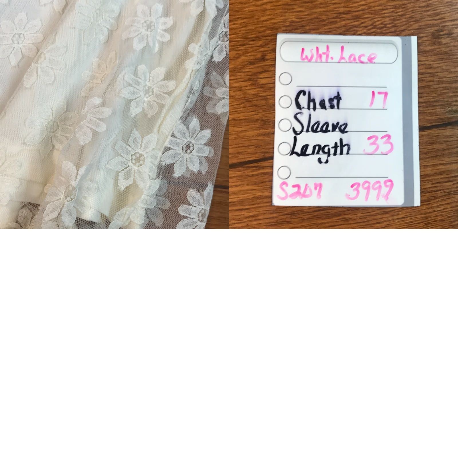 Vintage Vintage Women's Skater Dress - White Floral Lace Knee Length Boat Neck Sleeveless Party/Cocktail Dress Size 46 Size L / US 10 / IT 46 - 8 Thumbnail