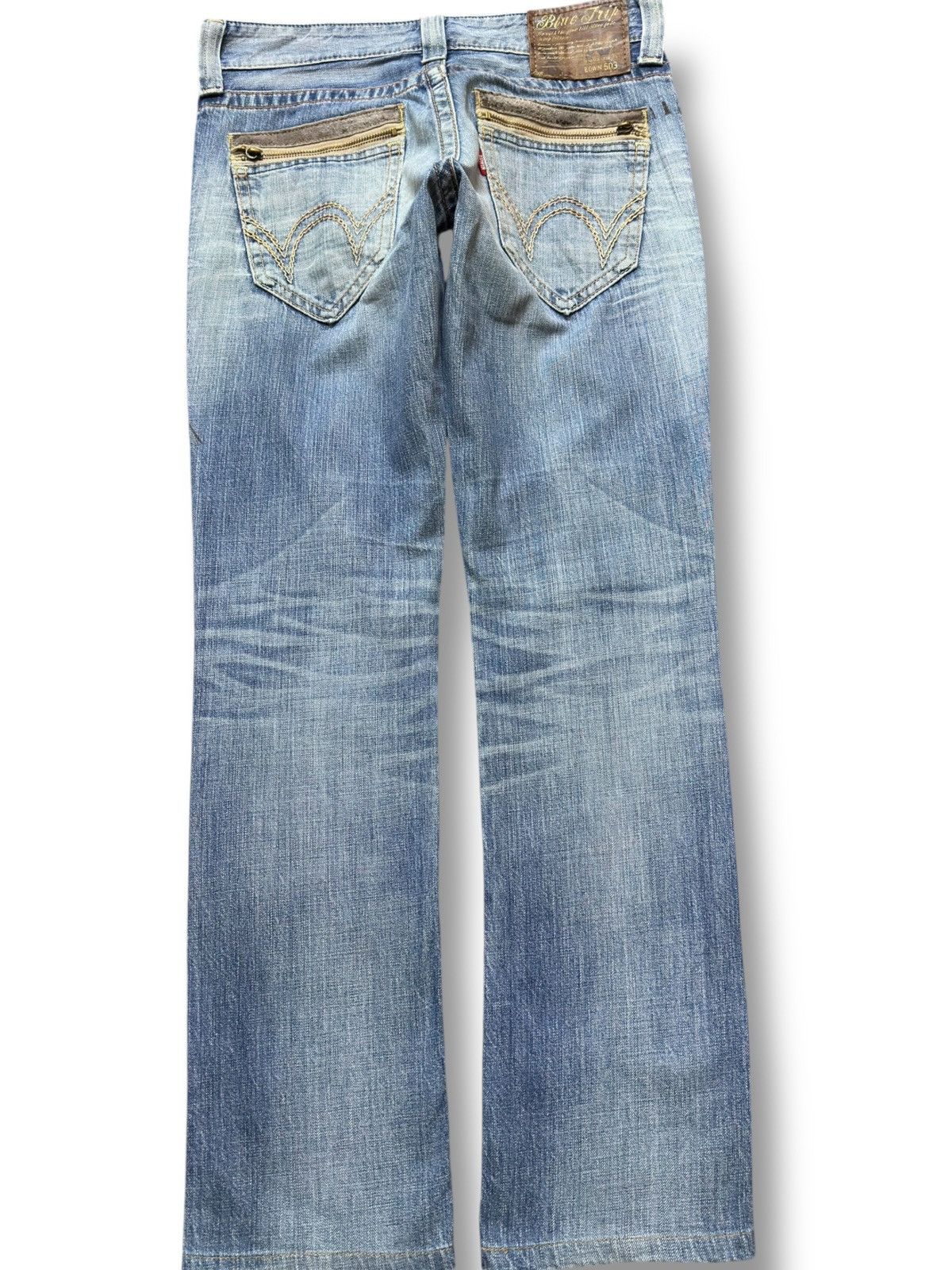 Edwin Vintage Edwin Bluetrip Faded Ripped Distressed Denim Size US 30 / EU 46 - 3 Thumbnail