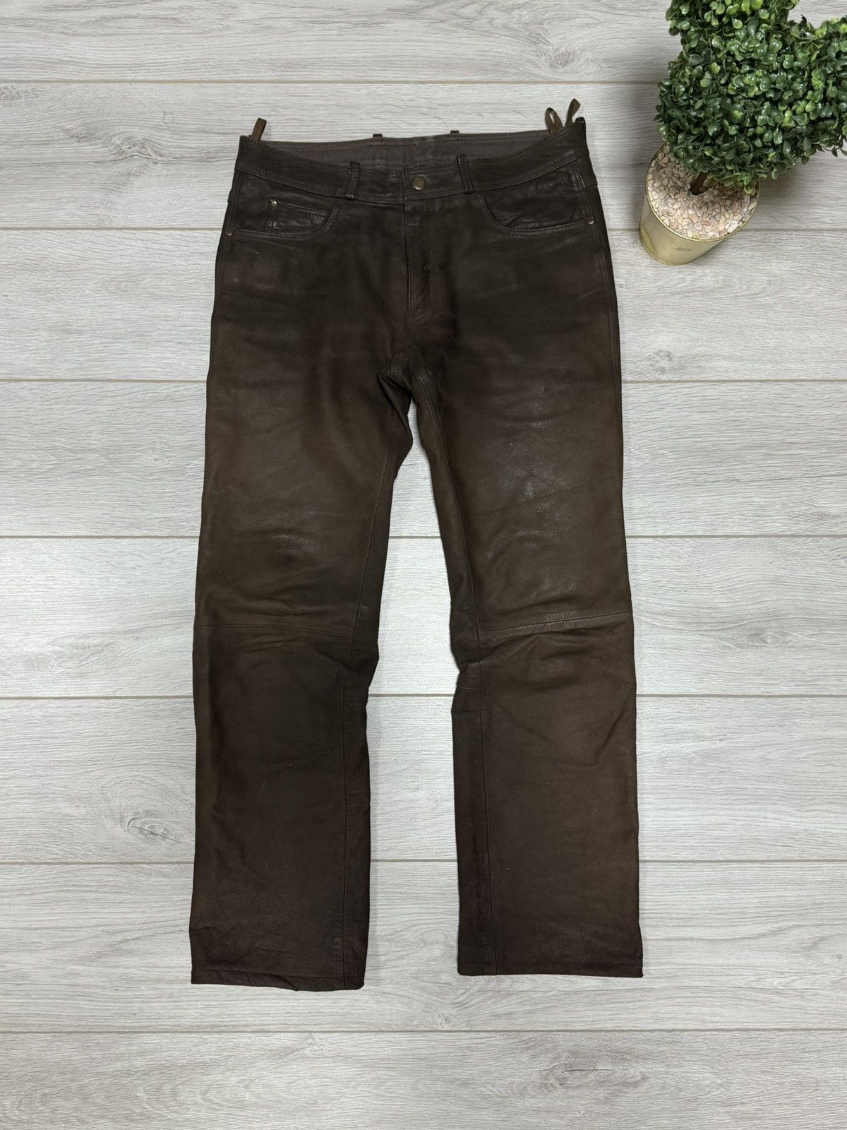 Leather Highway 1 Leather Moto Biker Pants vintage Size US 32 / EU 48 - 1 Thumbnail