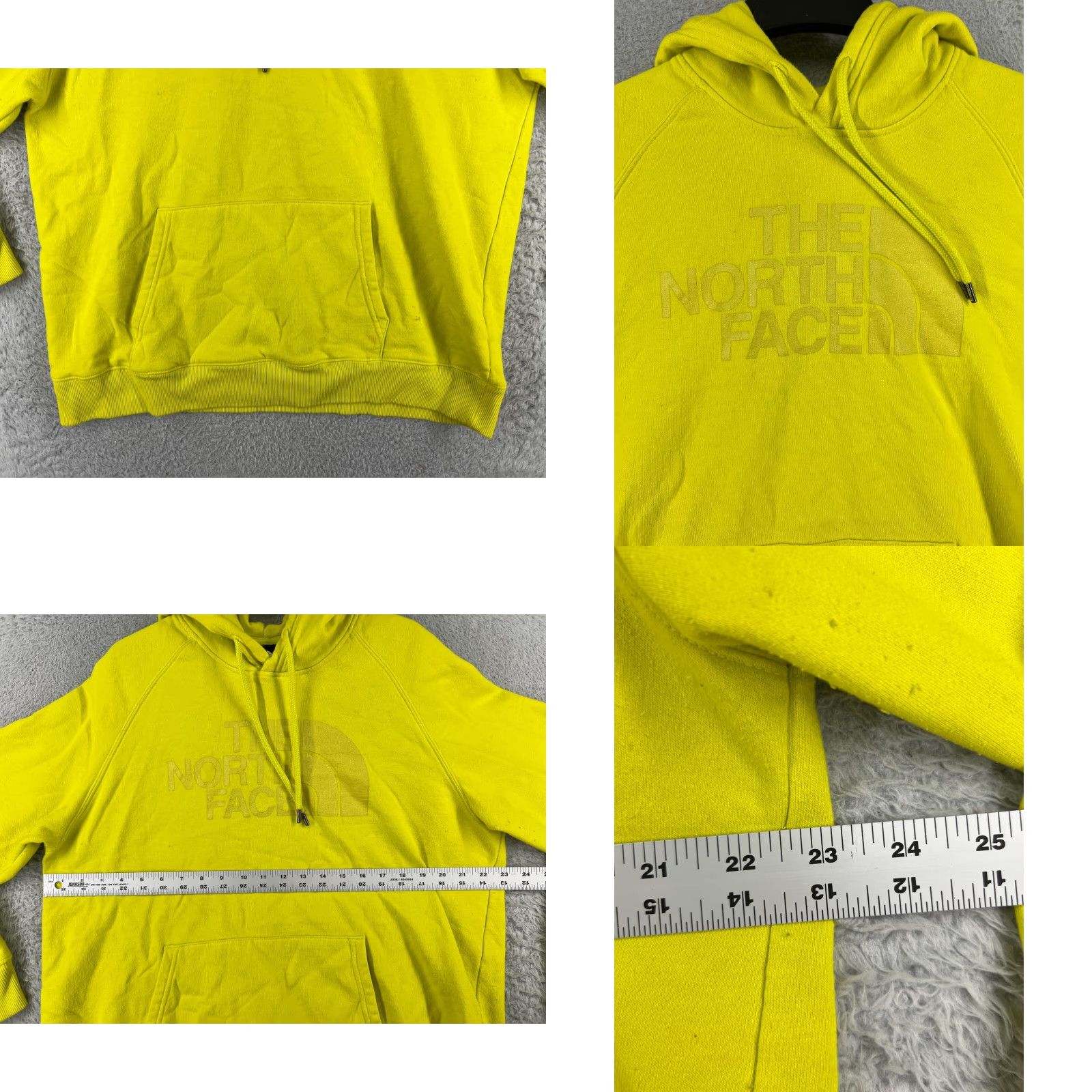 The North Face The North Face Womens Pullover Hoodie Shirt XL Green Cotton Blend Logo Pockets 90s Outdoor Sports Mens Womens Size XL / US 12-14 / IT 48-50 - 8 Thumbnail