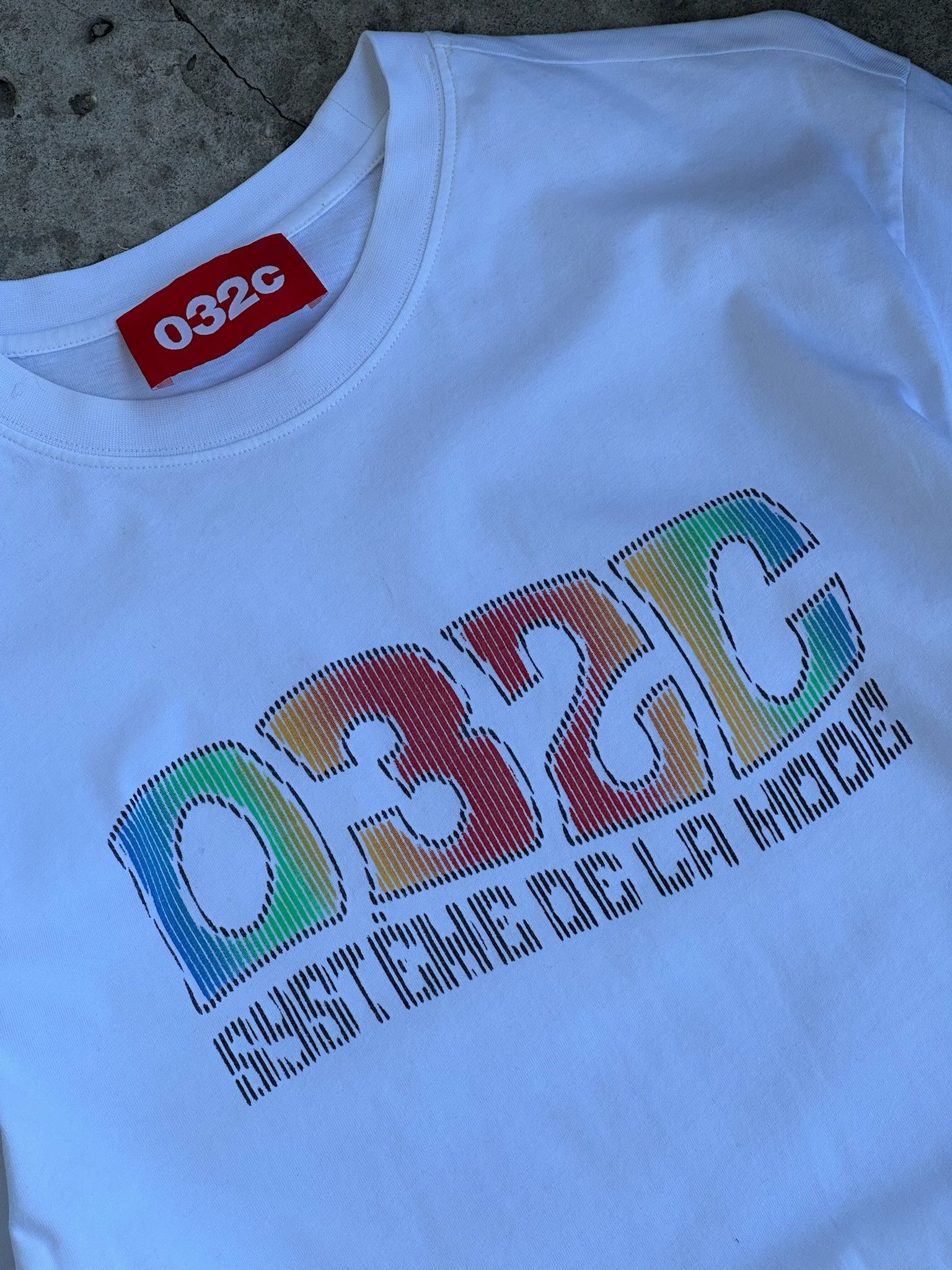 032c 032c Big Logo White Longsleeve T-Shirt acid logo Size US M / EU 48-50 / 2 - 6 Thumbnail