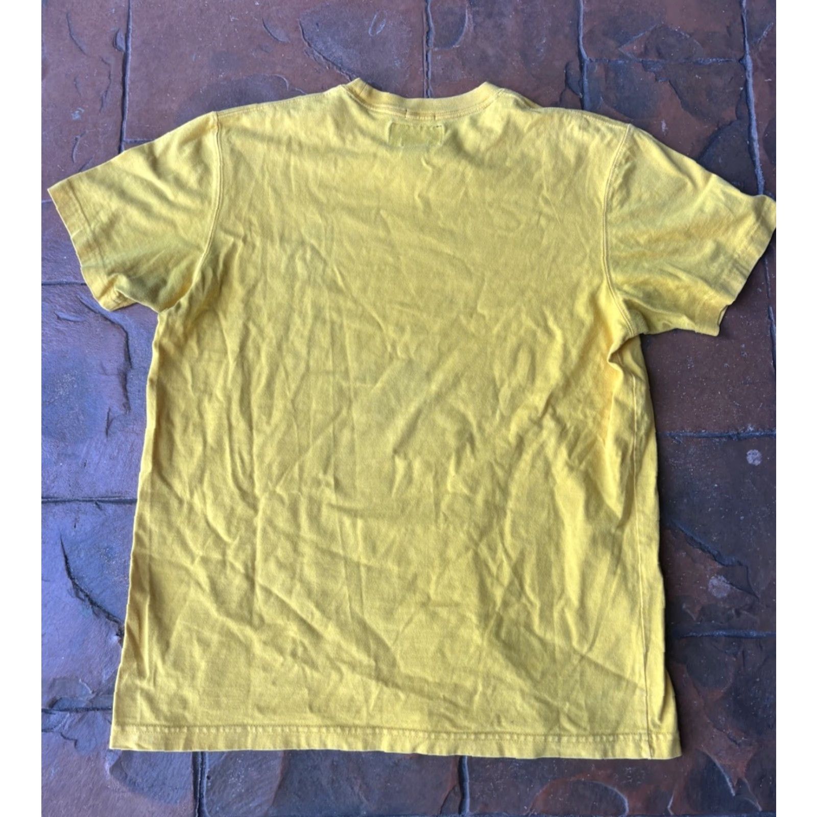 Abercrombie & Fitch VINTAGE Abercrombie & Fitch Muscle T-Shirt Mens Large Yellow Crew Neck Short Sleeve Logo Embroidered Swim Squad Y2K Outdoor Preppy Size US L / EU 52-54 / 3 - 3 Thumbnail