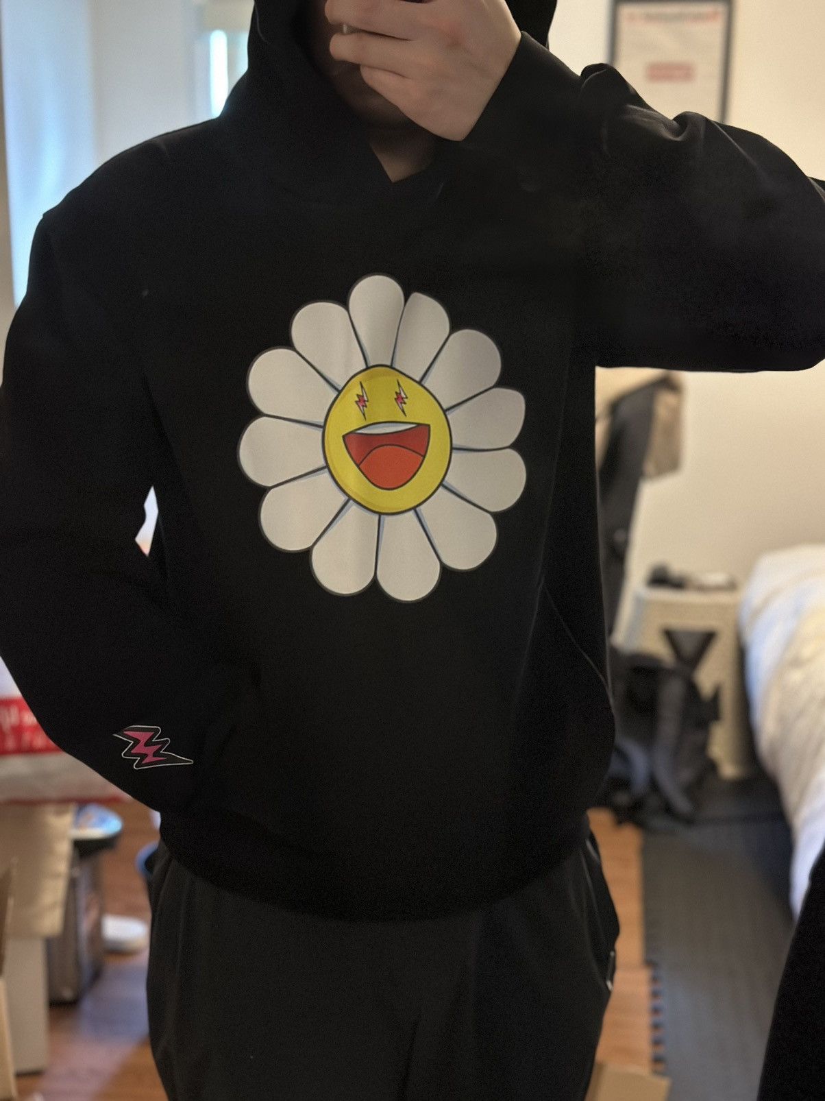 J Balvin x Takashi Murakami Rainbow Flower Hoodie