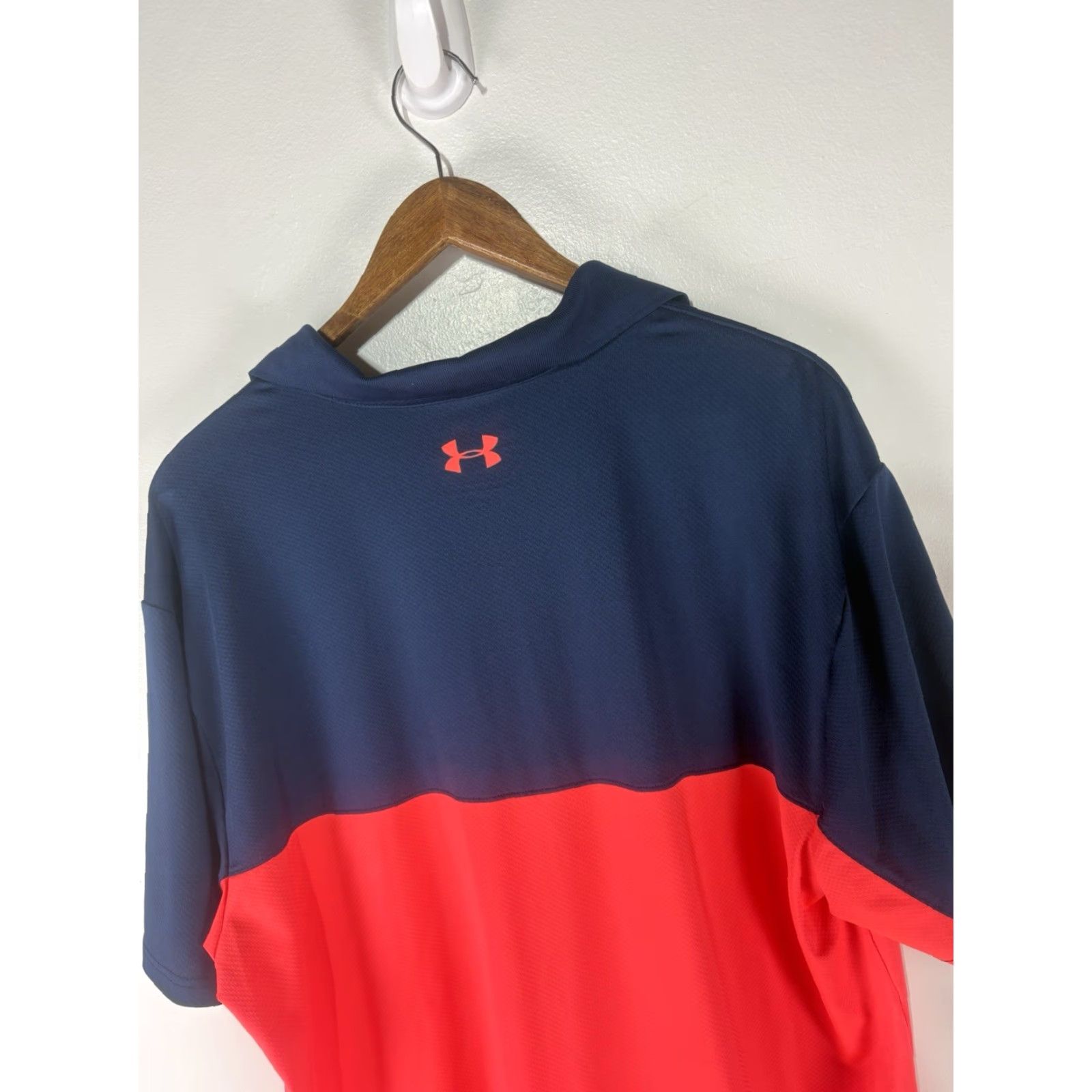 Under Armour Under Armour HeatGear Polo Navy/Coral The Performance XL Men’s Shirt Size US XL / EU 56 / 4 - 5 Thumbnail