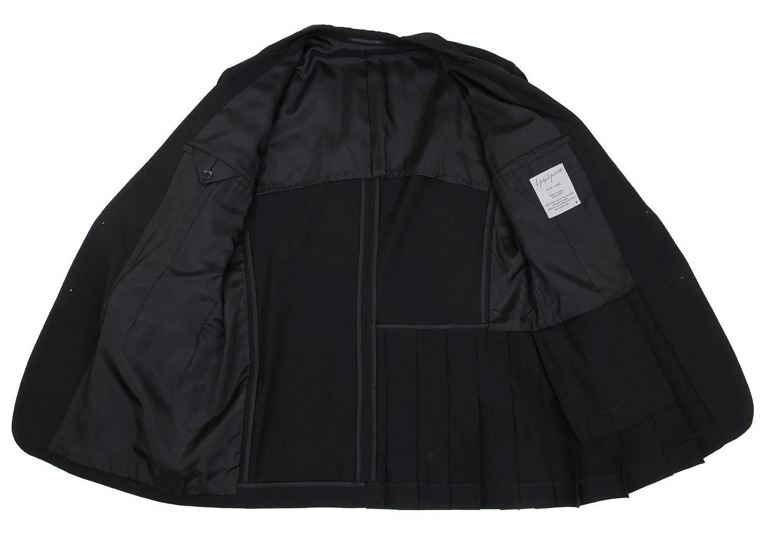 Yohji Yamamoto Yohji Yamamoto Wool Gabardine Jacket Black 2 Size US M / EU 48-50 / 2 - 13 Thumbnail