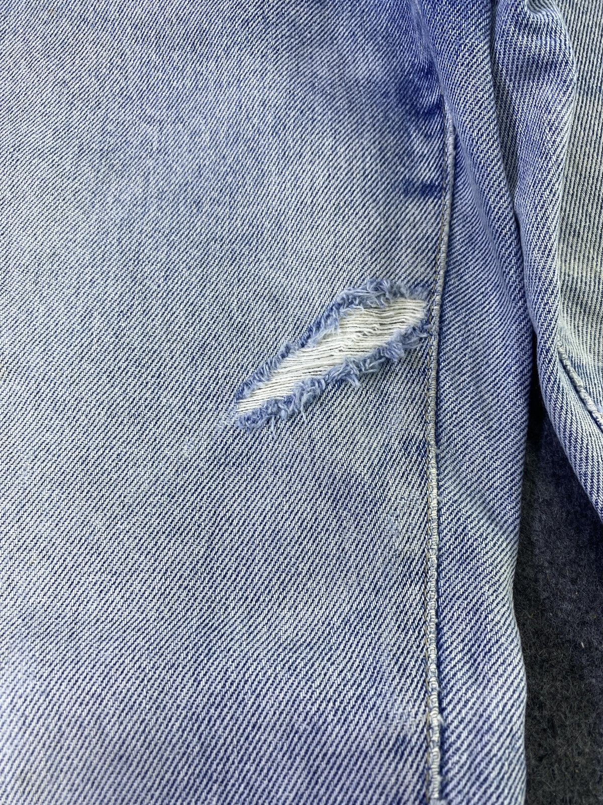Jean × Versace Versace Distressed Blue Wash Jeans - J957 Size US 27 - 17 Thumbnail