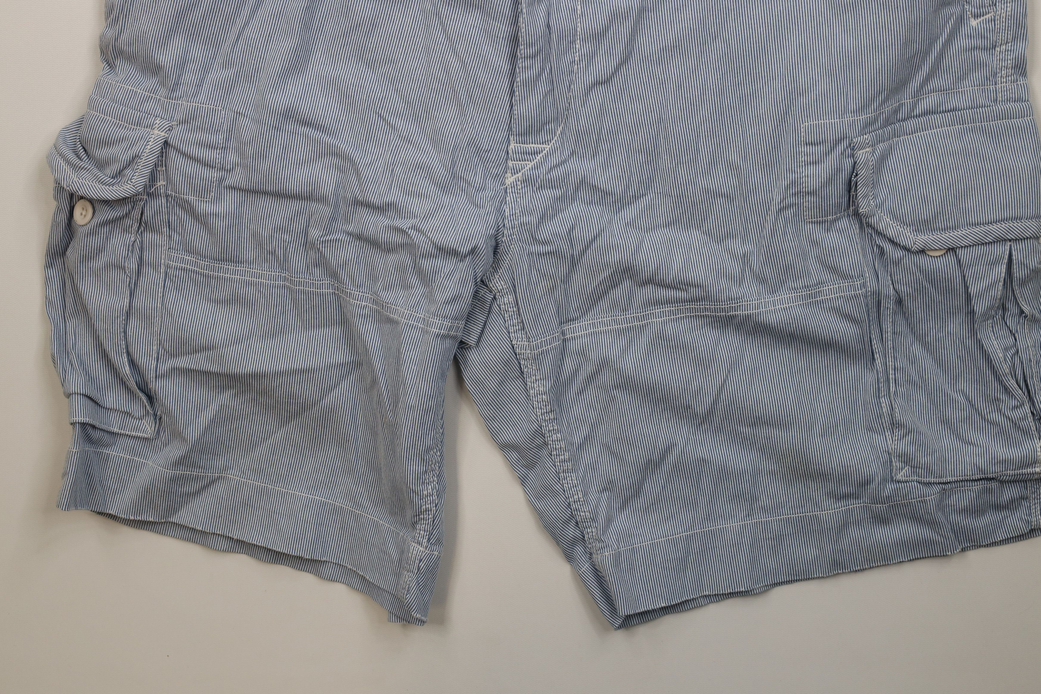 Ralph Lauren Vintage Ralph Lauren Hickory Striped Cargo Shorts Cotton Size US 43 - 4 Thumbnail