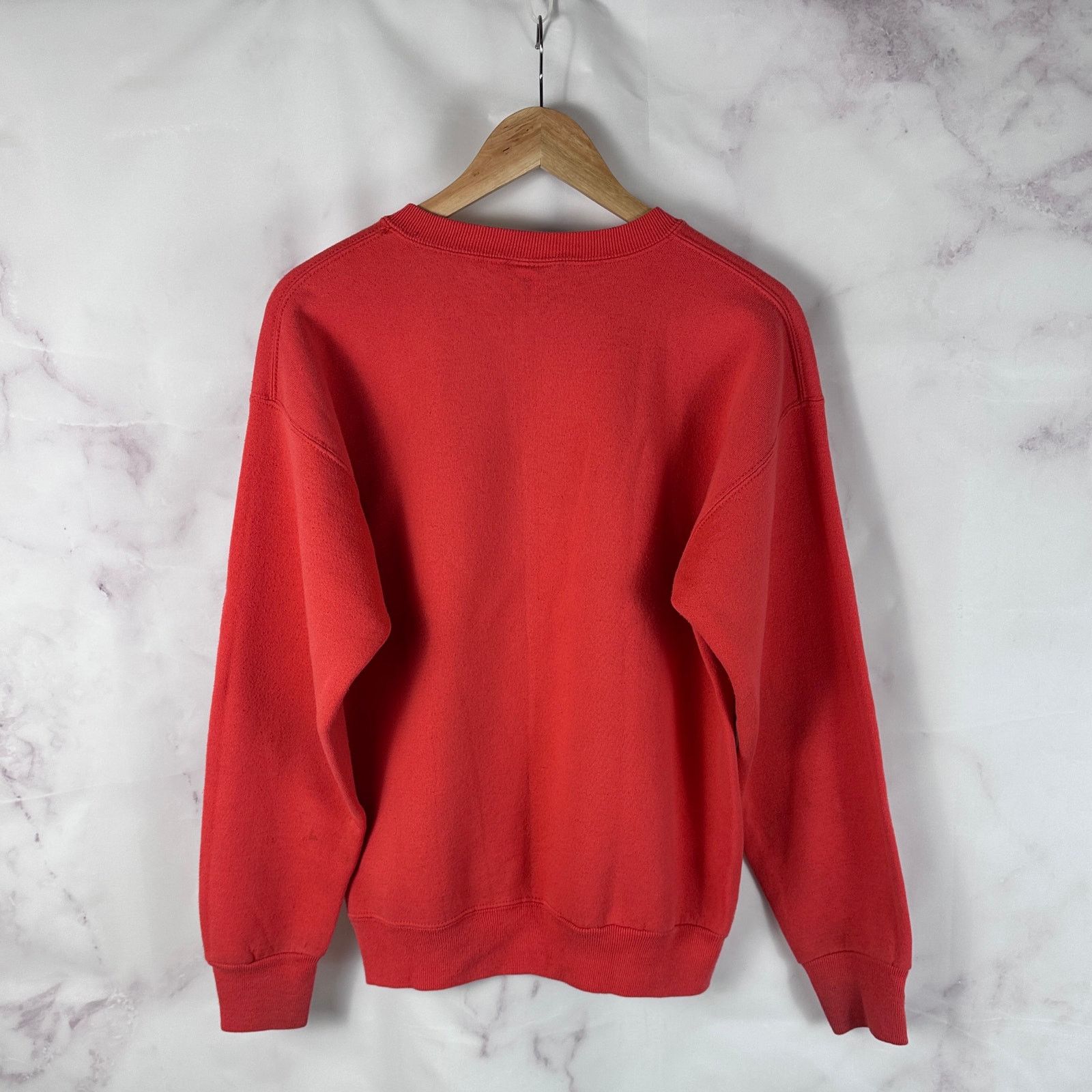Lee Vintage 90s Heavyweight Orange Crewneck Sweatshirt Size US L / EU 52-54 / 3 - 5 Thumbnail