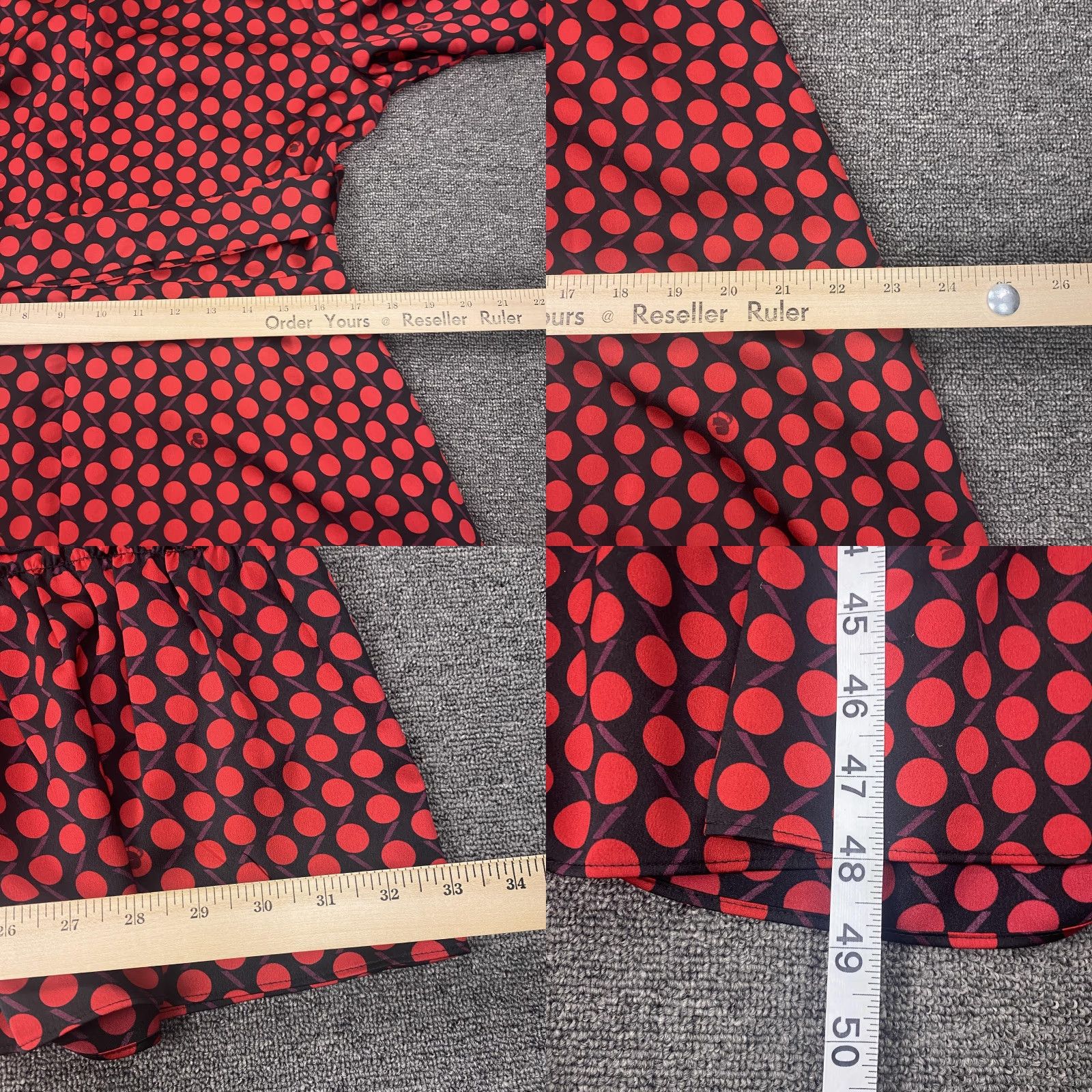 Karl Lagerfeld Karl Lagerfeld Paris Dress Womens 12 Red Polka Dot Belted Ruffle Midi Fit Flare Dress Size XL / US 12-14 / IT 48-50 - 10 Thumbnail