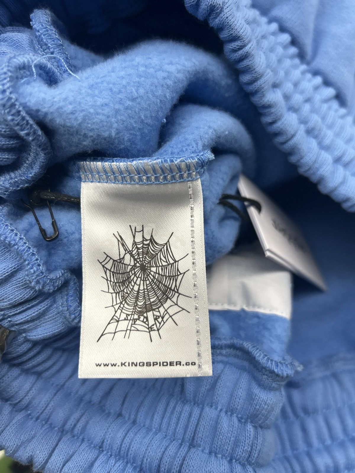 Sp5der Sp5der dusty blue OG web V2 sweatshorts Size US 40 / EU 56 - 7 Thumbnail