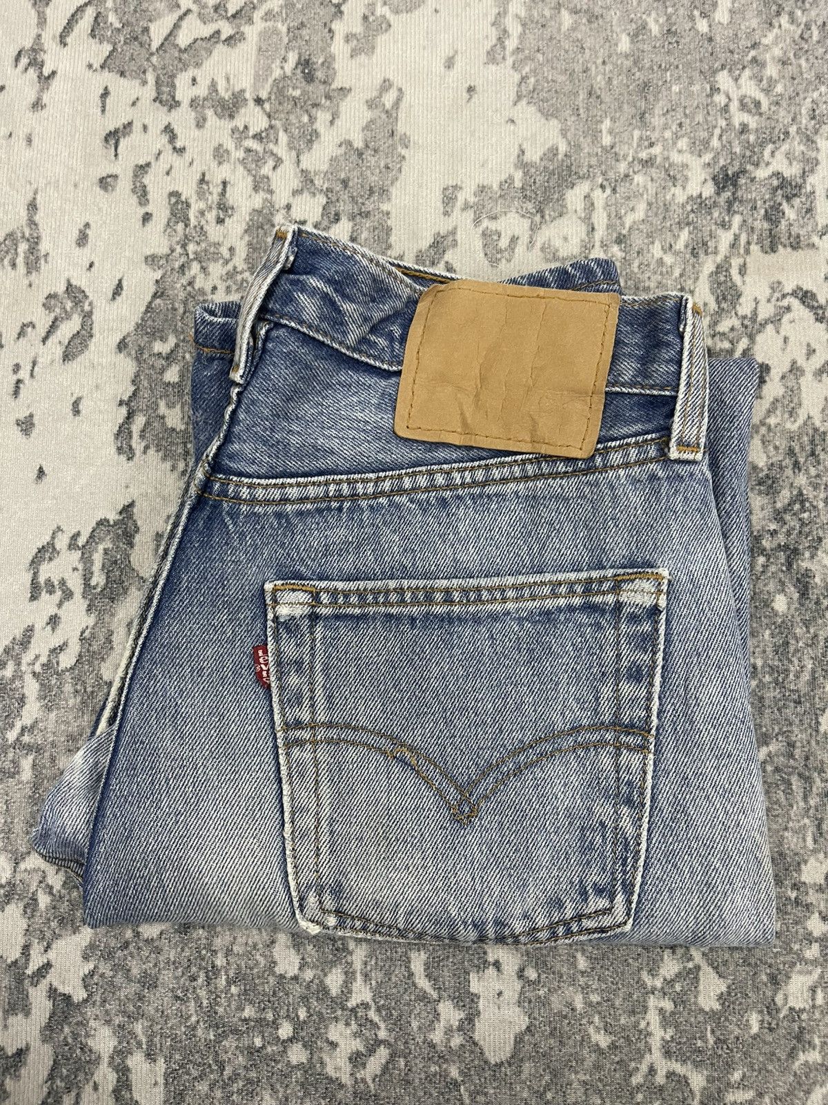Levi's Vintage 90s Levis 501 Faded Blue For Women Size 29" - 18 Thumbnail