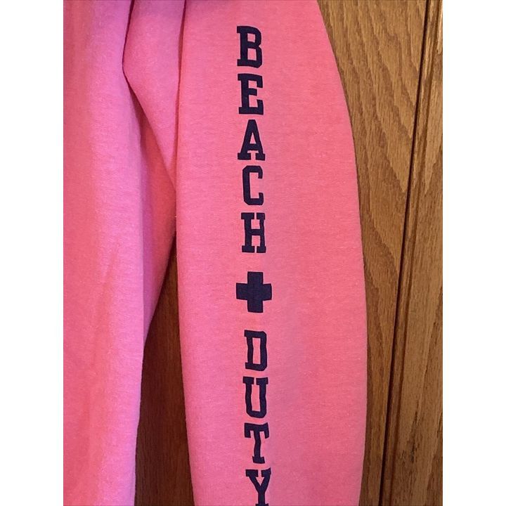 Gildan New Buffalo Michigan Beach Duty Adult Small Pink Pullover H Size S / US 4 / IT 40 - 3 Thumbnail